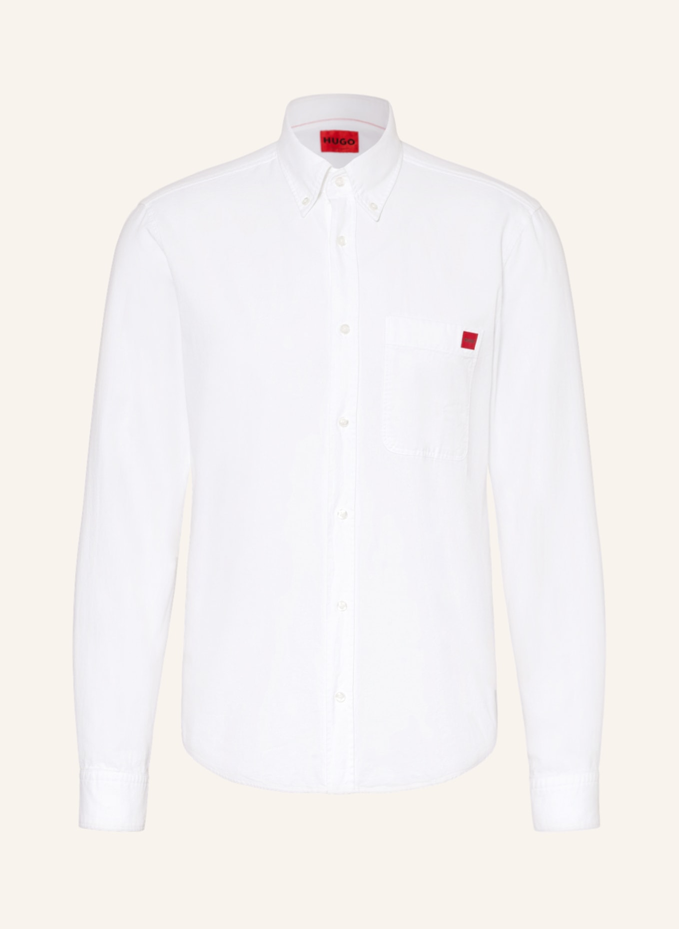 HUGO Shirt EVITO casual slim fit, Color: WHITE (Image 1)