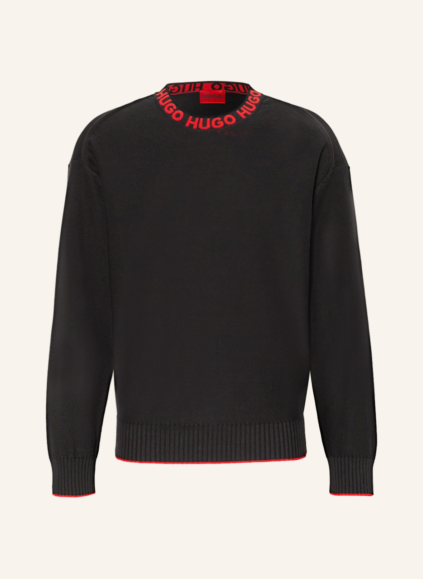HUGO Sweater SMARLO, Color: BLACK (Image 1)