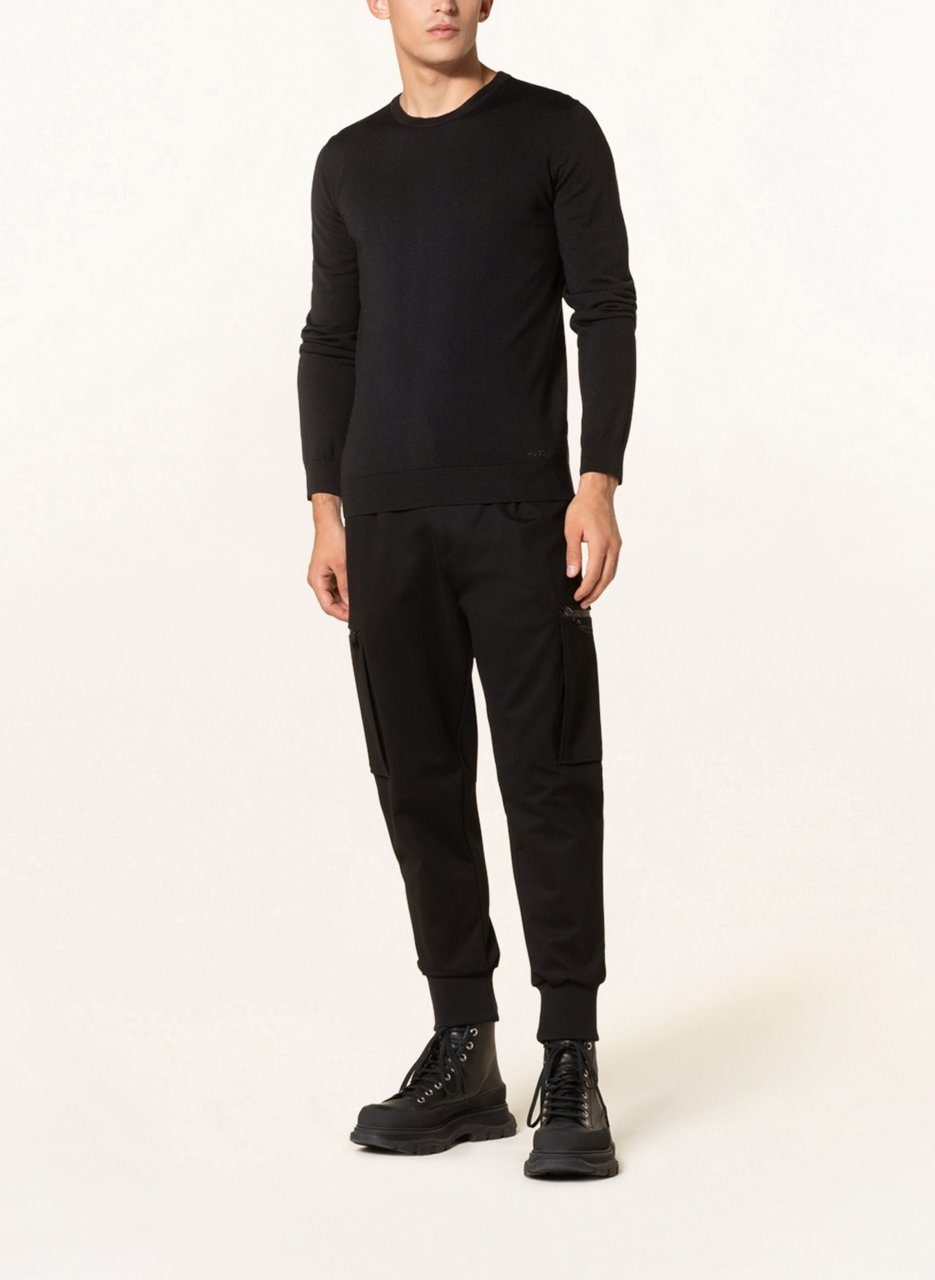 HUGO Sweater SAN CEDRIC , Color: BLACK (Image 2)