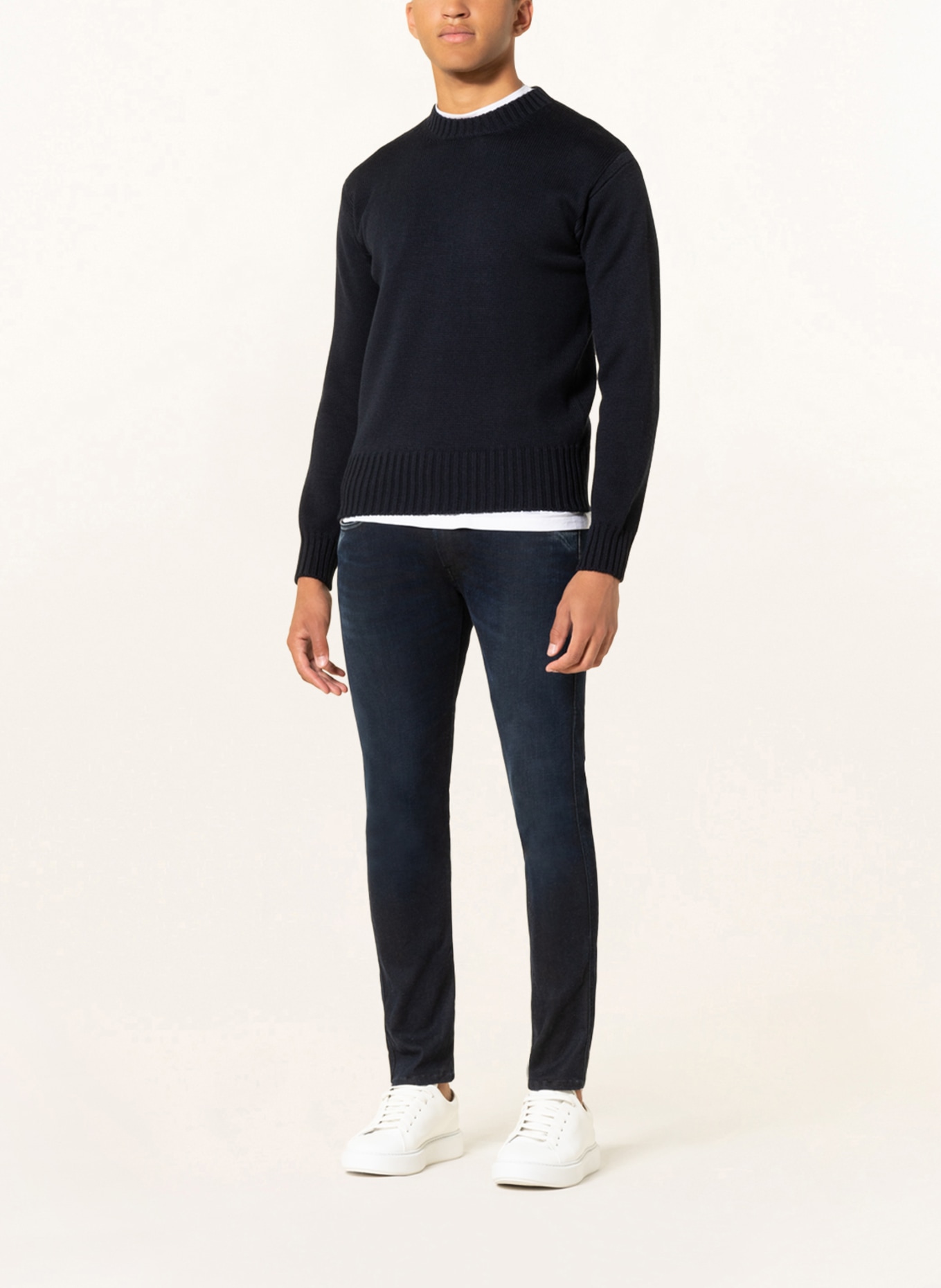 REPLAY Jeans ANBASS HYPERFLEX RE-USED Slim Fit, Farbe: 007 DARK BLUE (Bild 2)