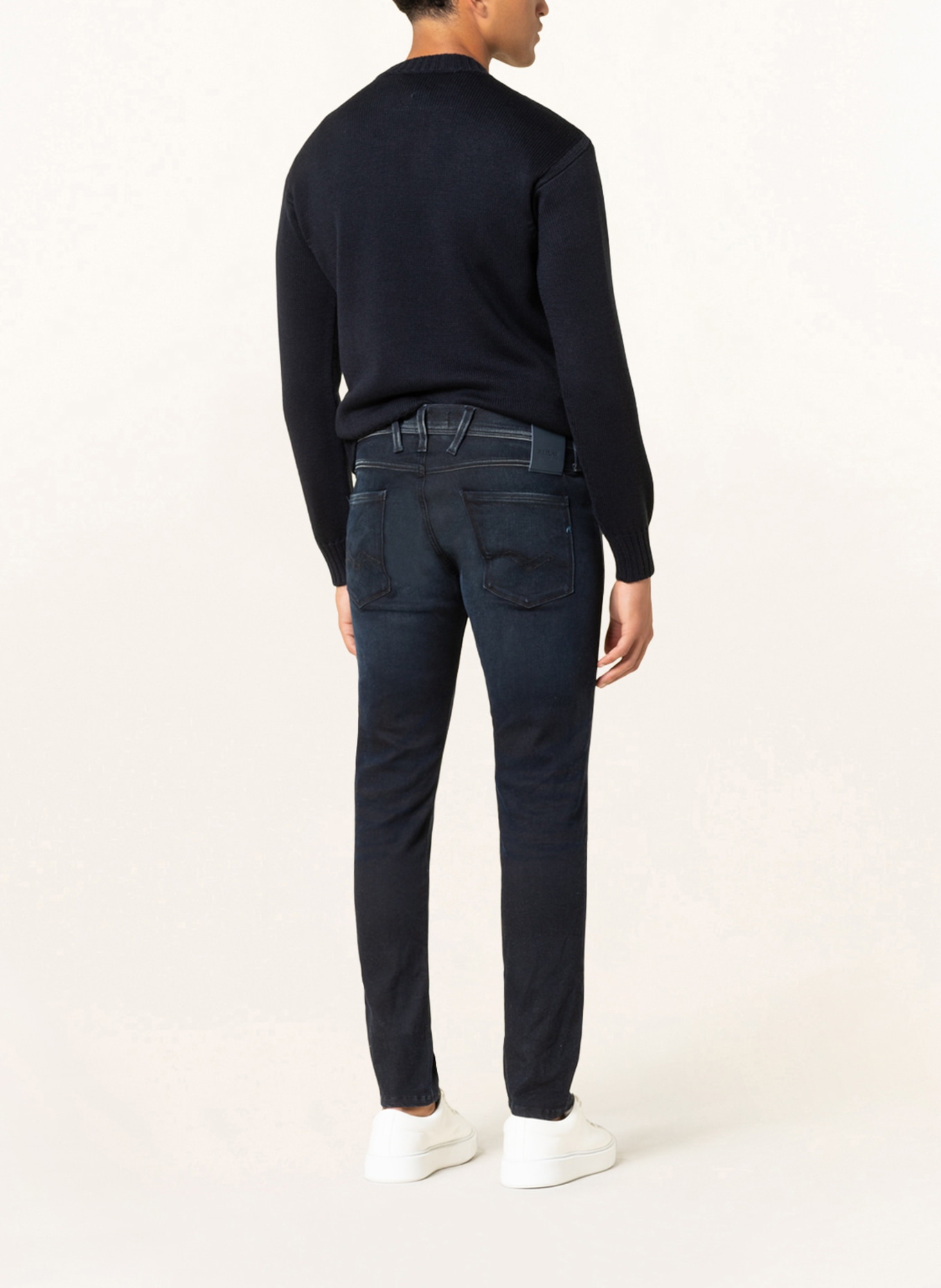 REPLAY Jeans ANBASS HYPERFLEX RE-USED Slim Fit, Farbe: 007 DARK BLUE (Bild 3)