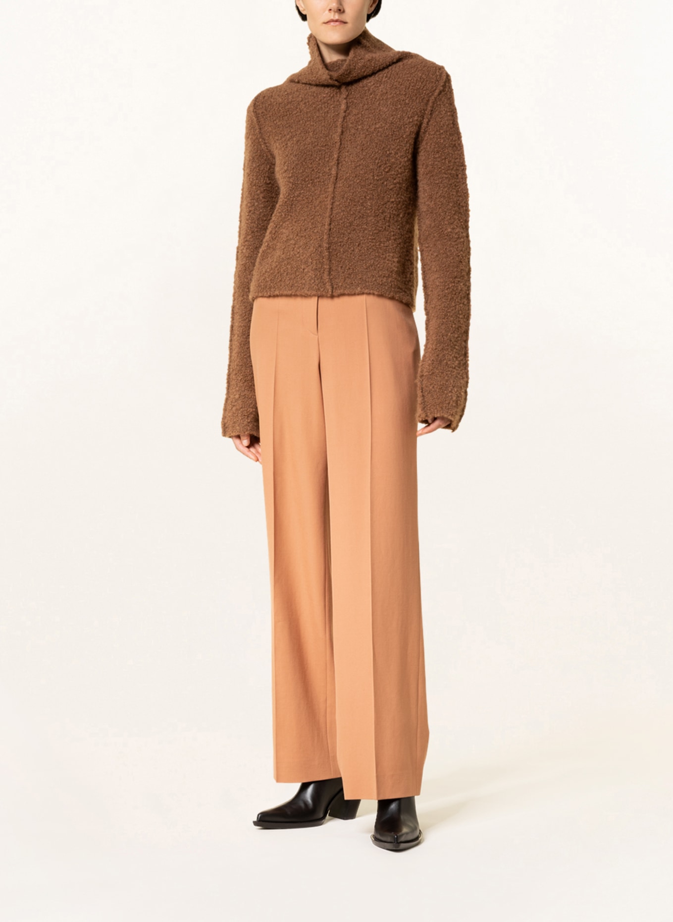 STELLA McCARTNEY Wide leg trousers, Color: BROWN (Image 2)