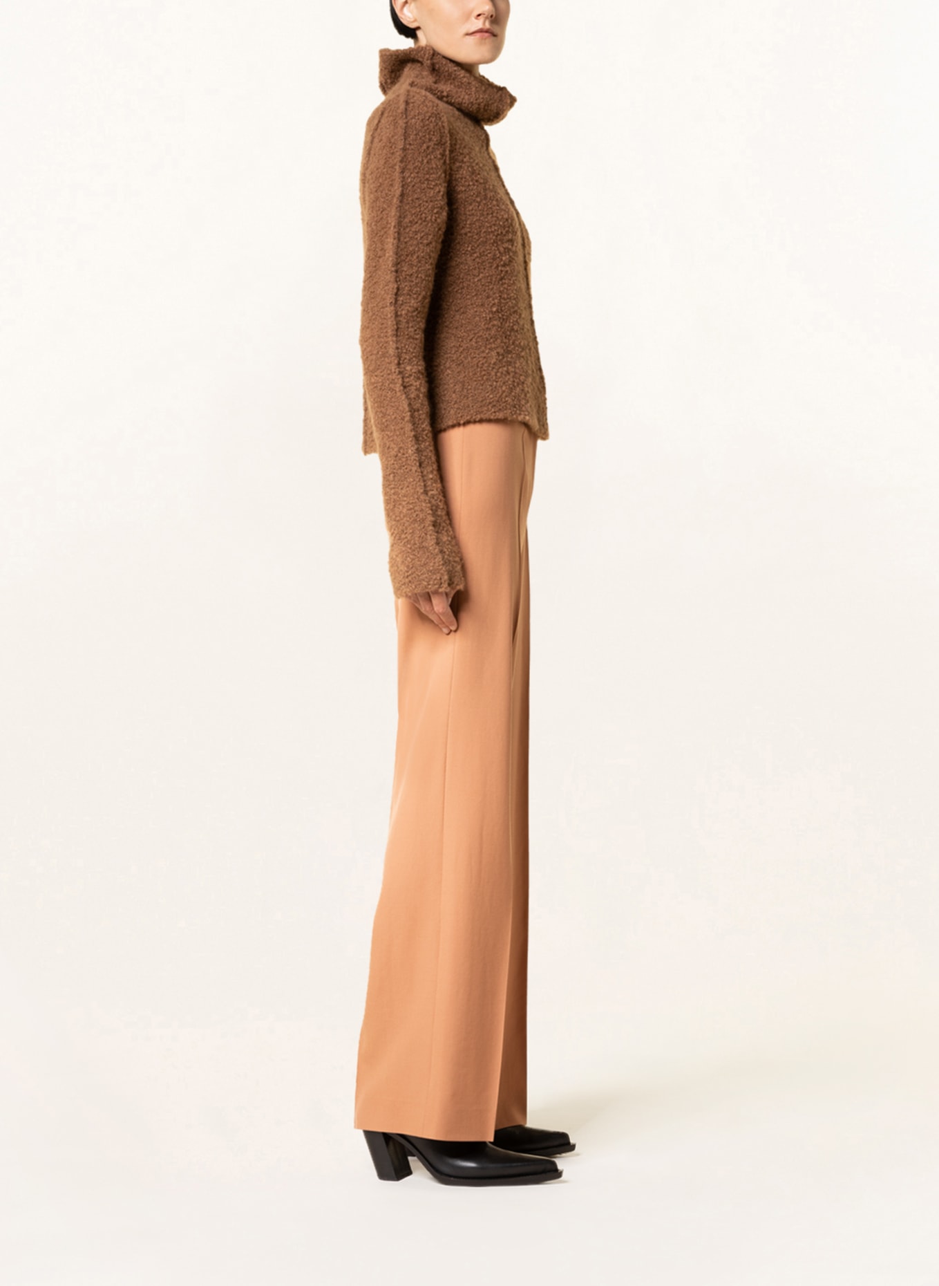 STELLA McCARTNEY Wide leg trousers, Color: BROWN (Image 4)