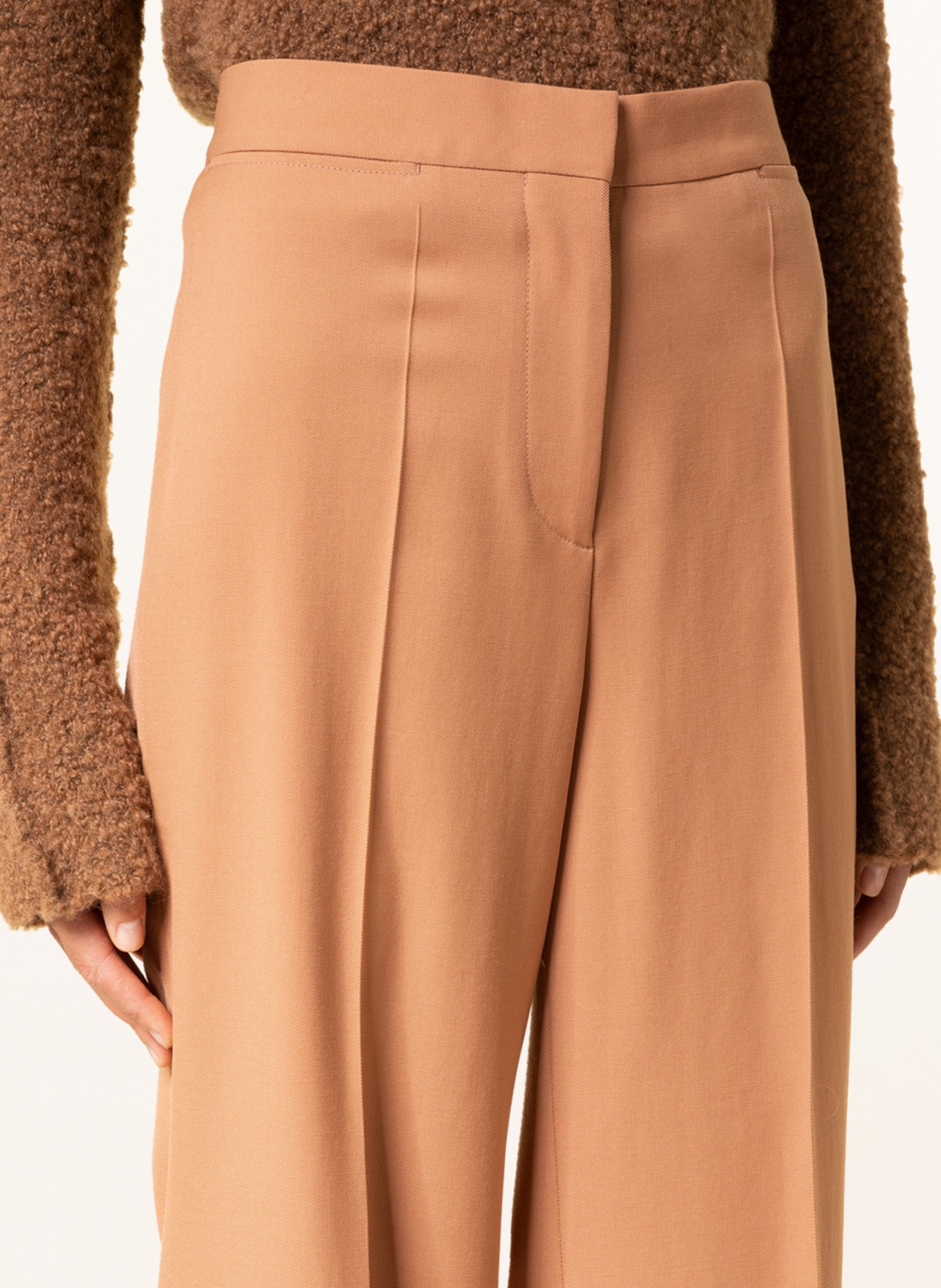 STELLA McCARTNEY Wide leg trousers, Color: BROWN (Image 5)