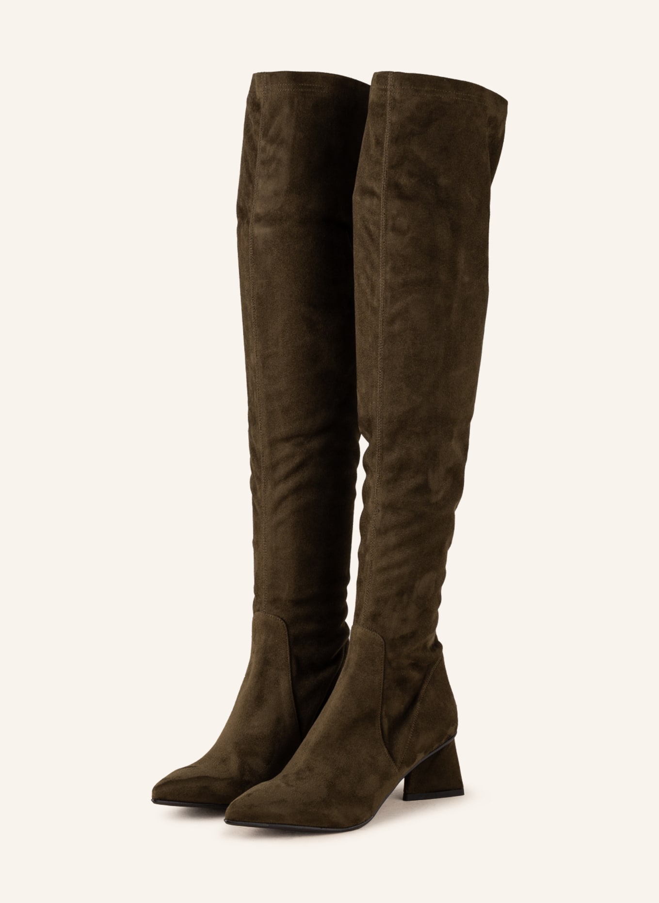 STRATEGIA Overknee boots , Color: KHAKI (Image 1)
