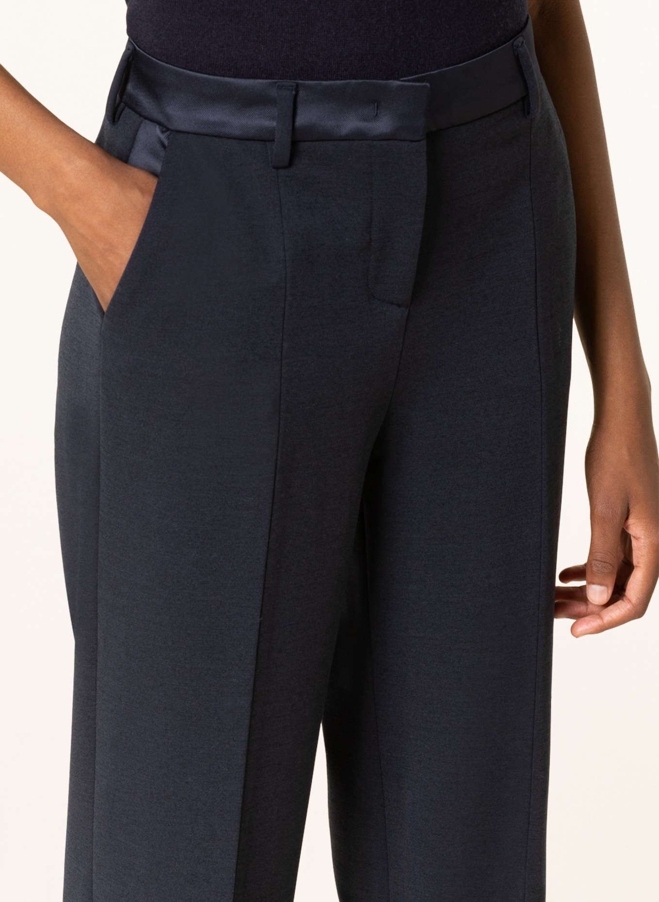 FABIANA FILIPPI Spodnie, Kolor: GRANATOWY (Obrazek 5)