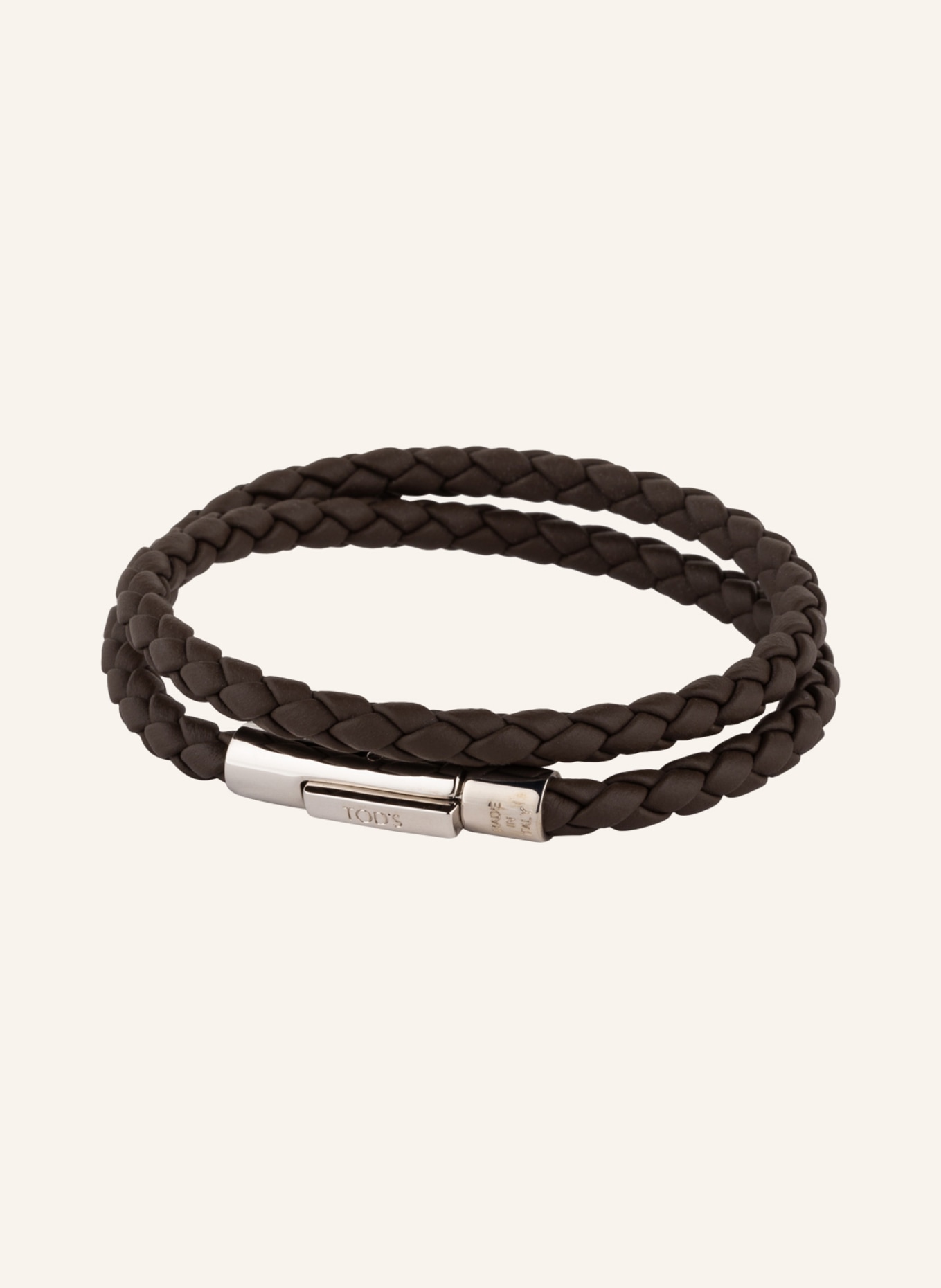 TOD'S Lederarmband: DUNKELBRAUN