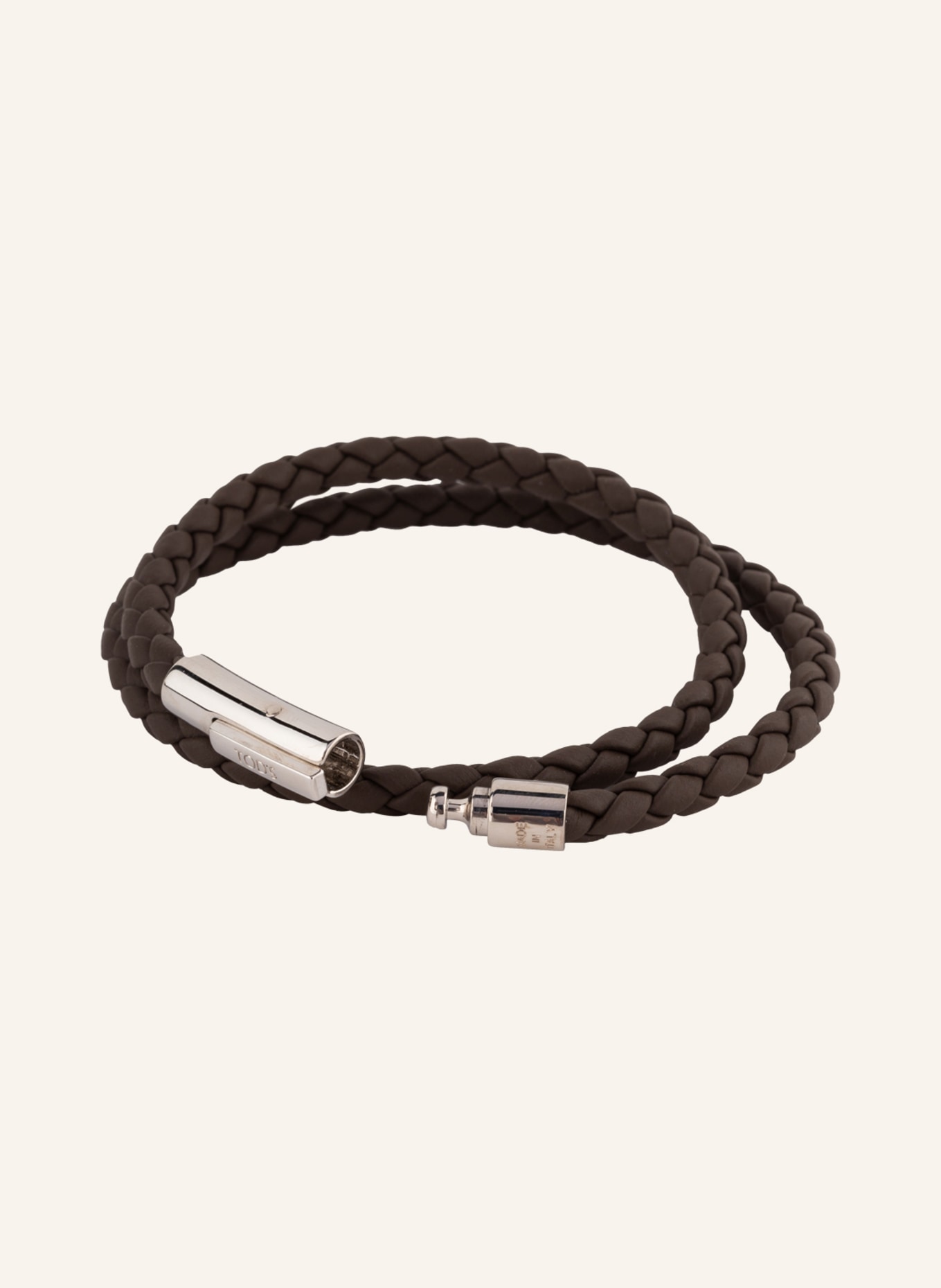 TOD'S Lederarmband: DUNKELBRAUN