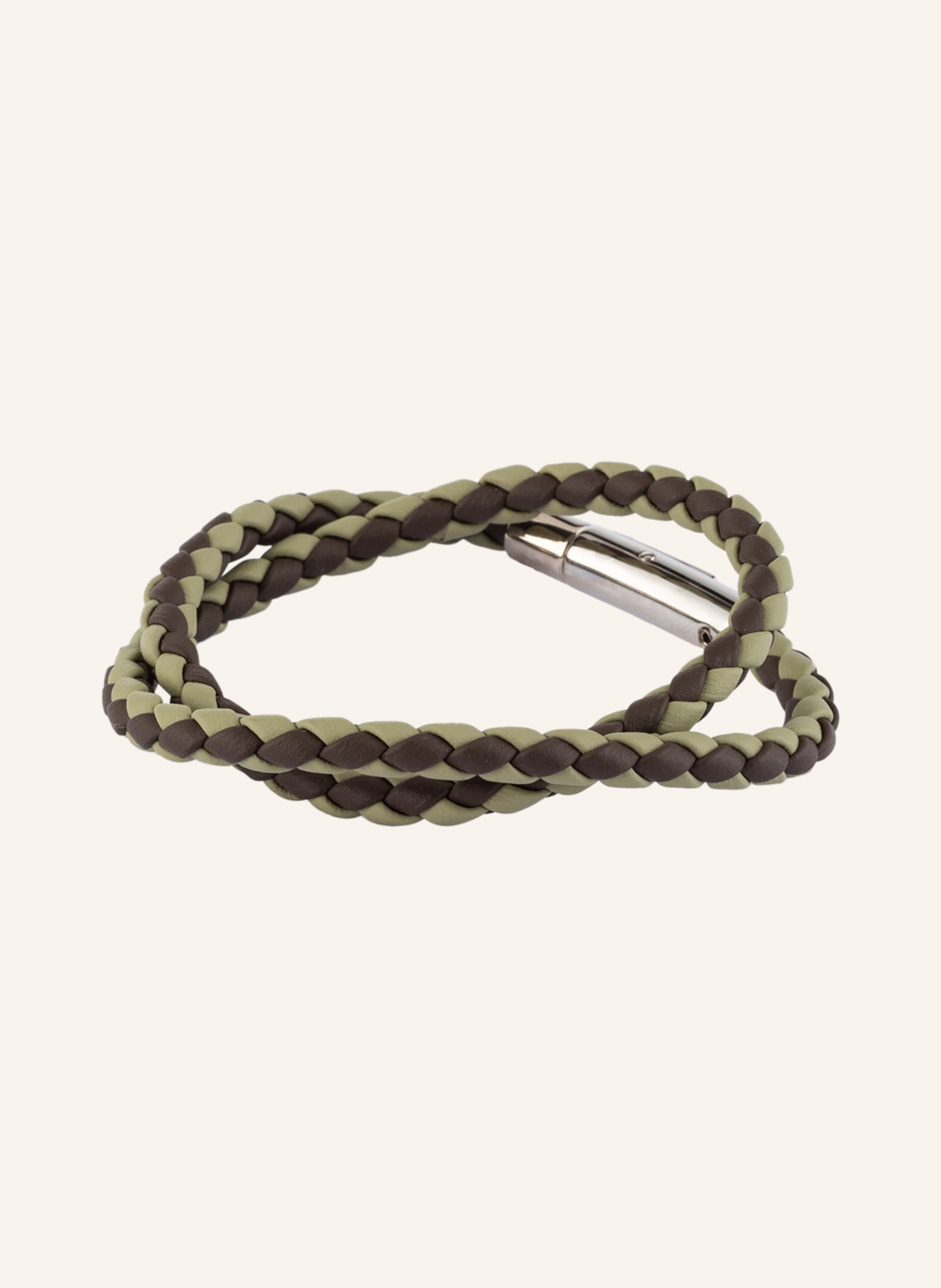 TOD'S Leather bracelet, Color: KHAKI/ LIGHT GREEN (Image 1)