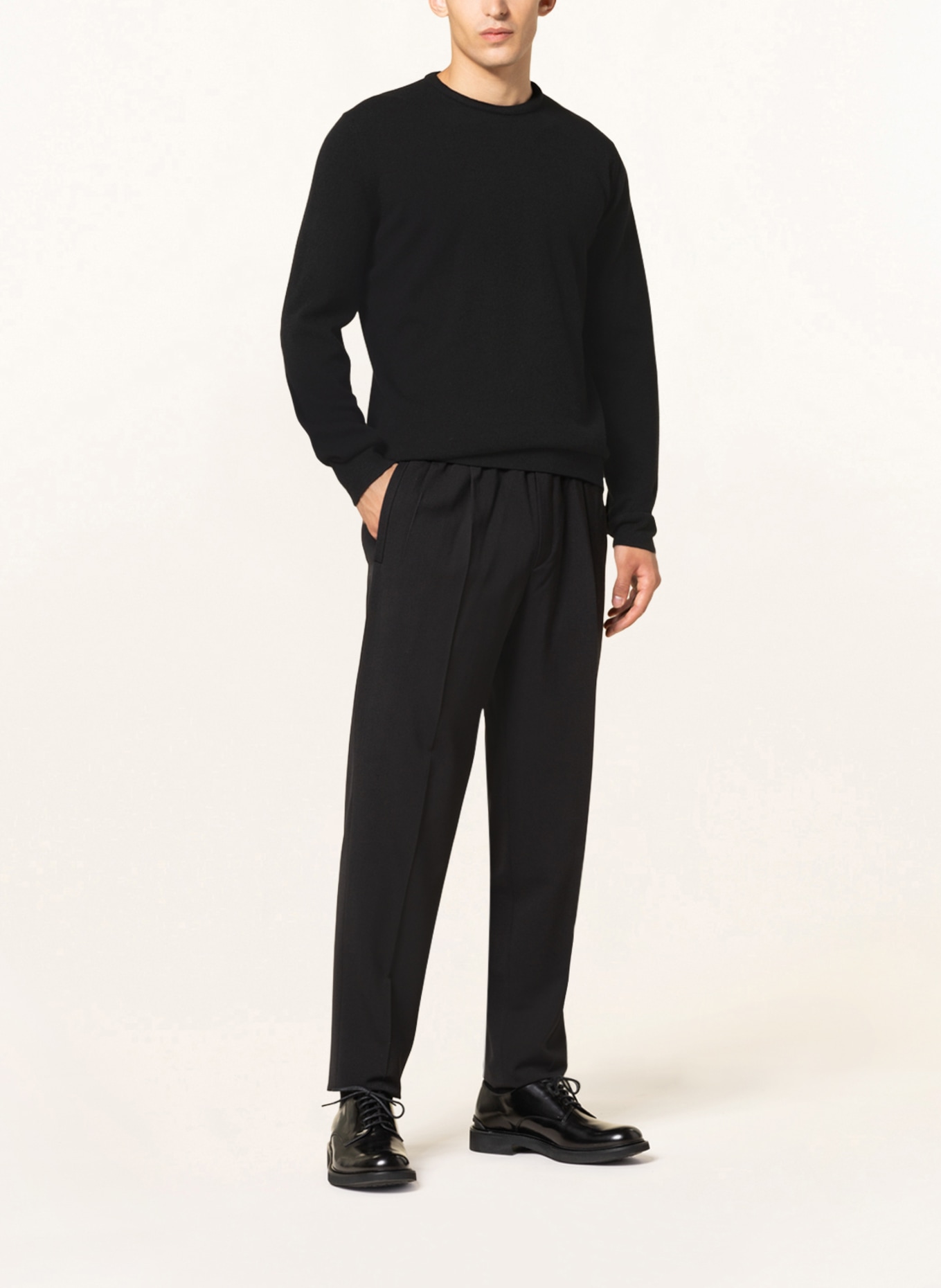 ZEGNA Cashmere-Pullover OASI, Farbe: SCHWARZ (Bild 2)