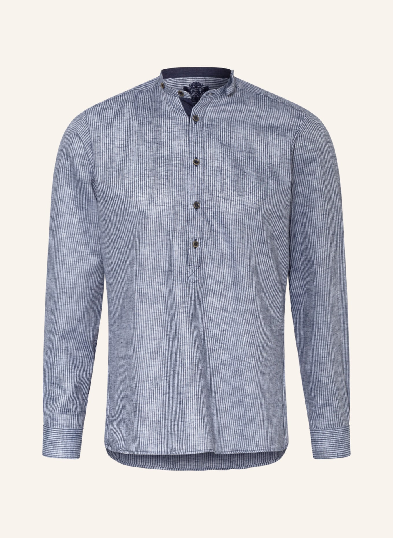 Hammerschmid Trachten shirt slim fit , Color: BLUE/ WHITE (Image 1)