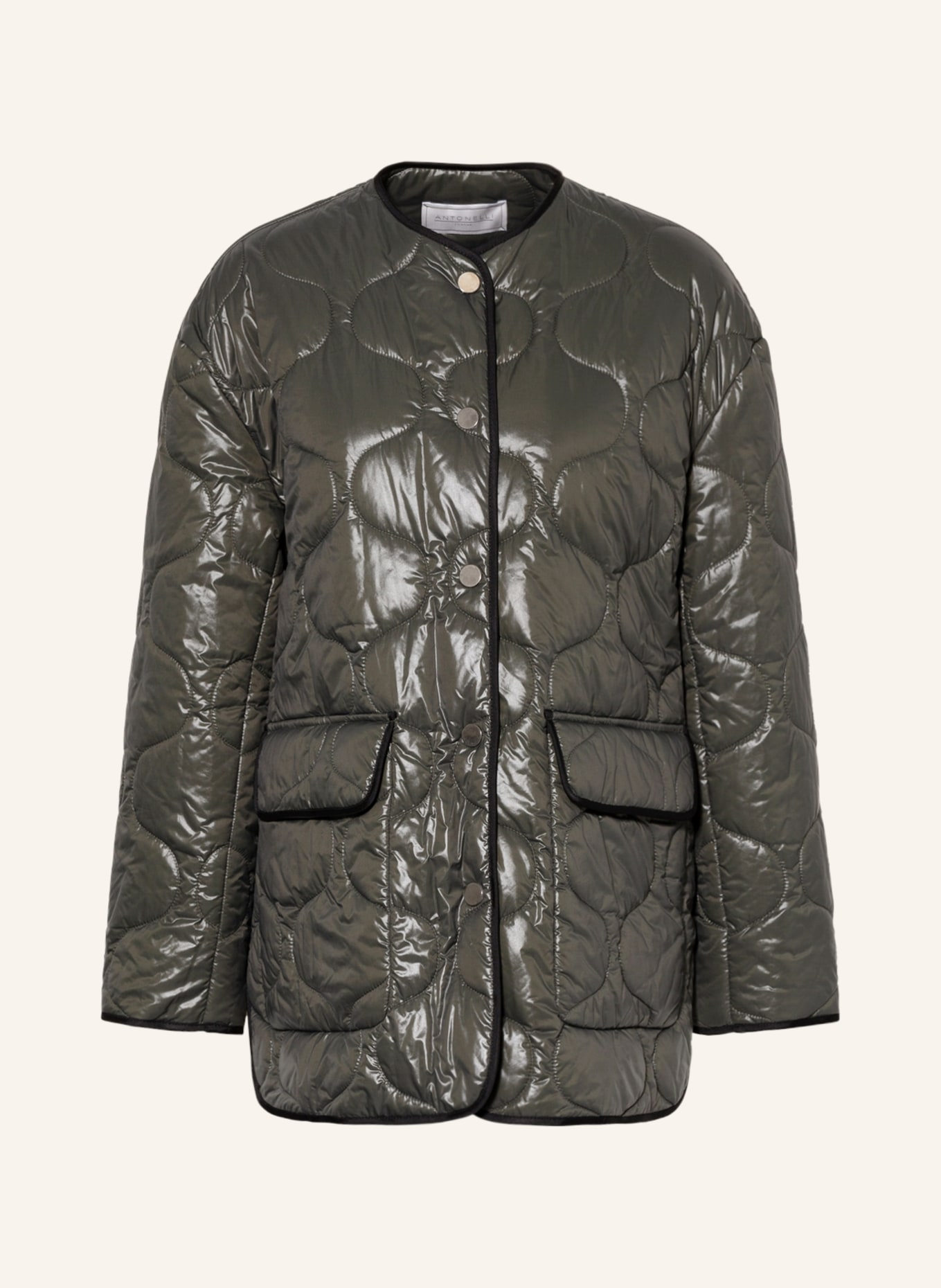 ANTONELLI firenze Quilted jacket ROSOLIO, Color: DARK GREEN (Image 1)