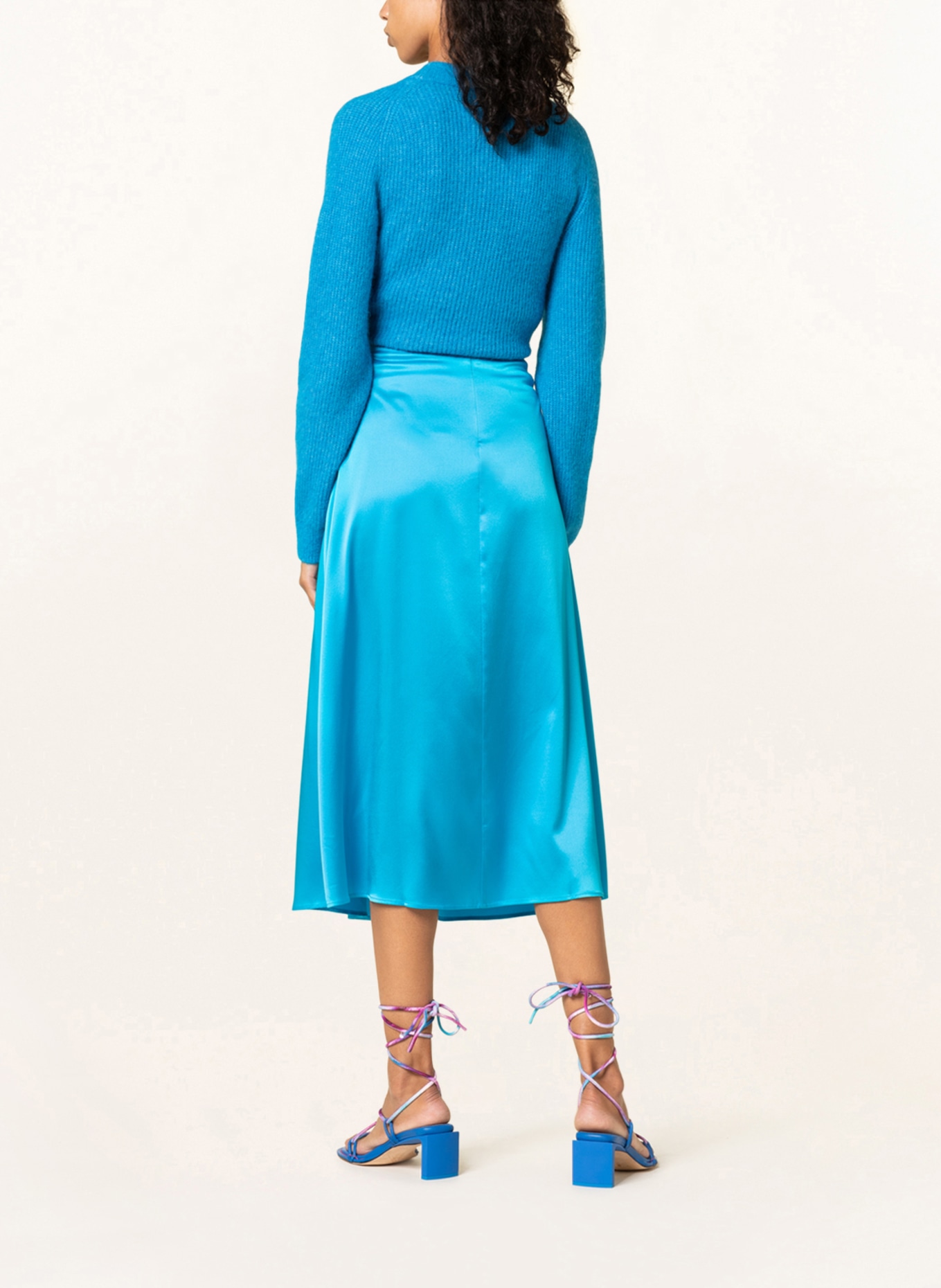 (THE MERCER) N.Y. Silk skirt, Color: BLUE (Image 3)