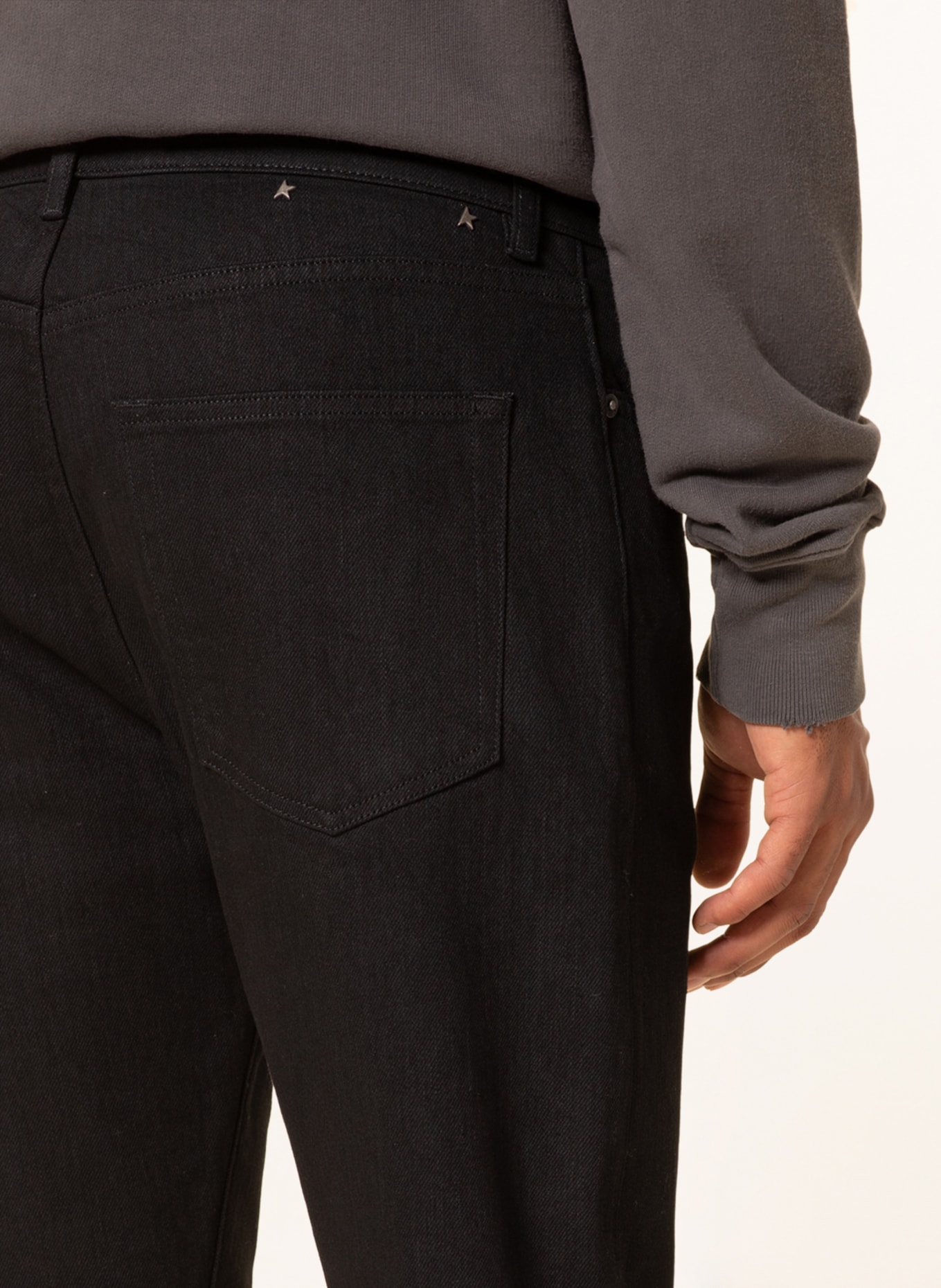 GOLDEN GOOSE Jeans SKINNY ONE extra slim fit, Color: 90100 BLACK (Image 5)