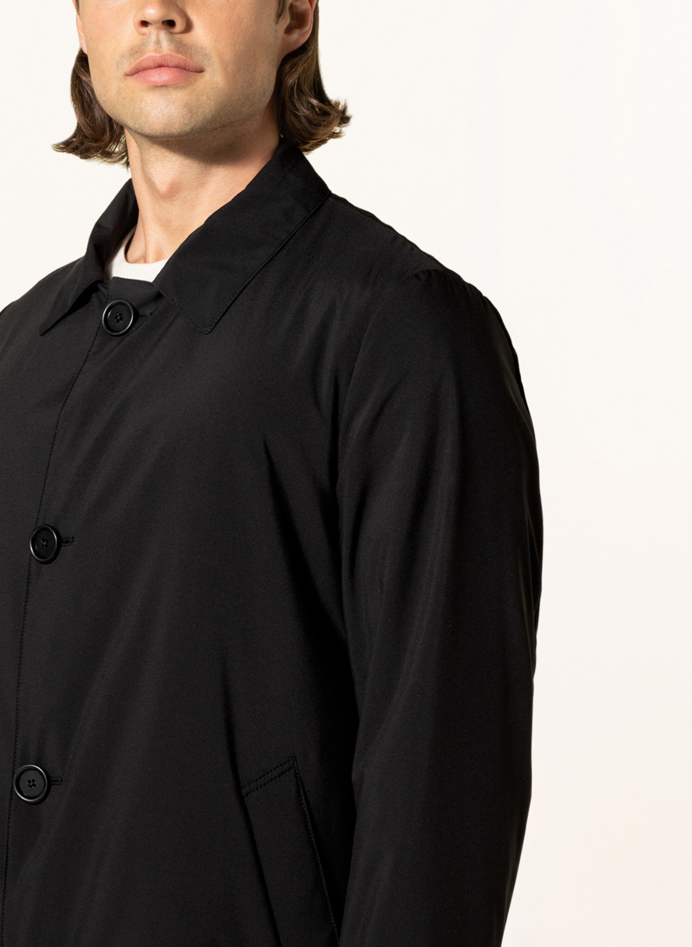 LARDINI Coat IRSCUNEO, Color: BLACK (Image 4)