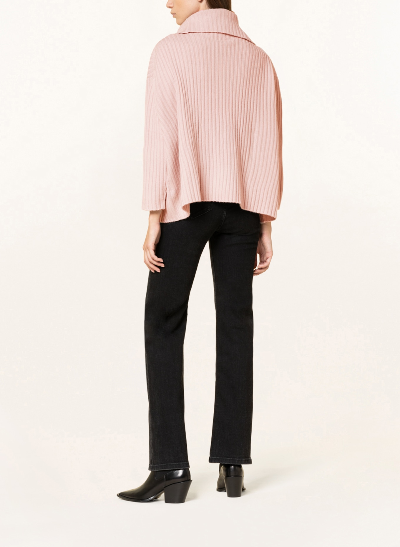 GITTA BANKO Oversized half-zip sweater NALA, Color: ROSE (Image 3)