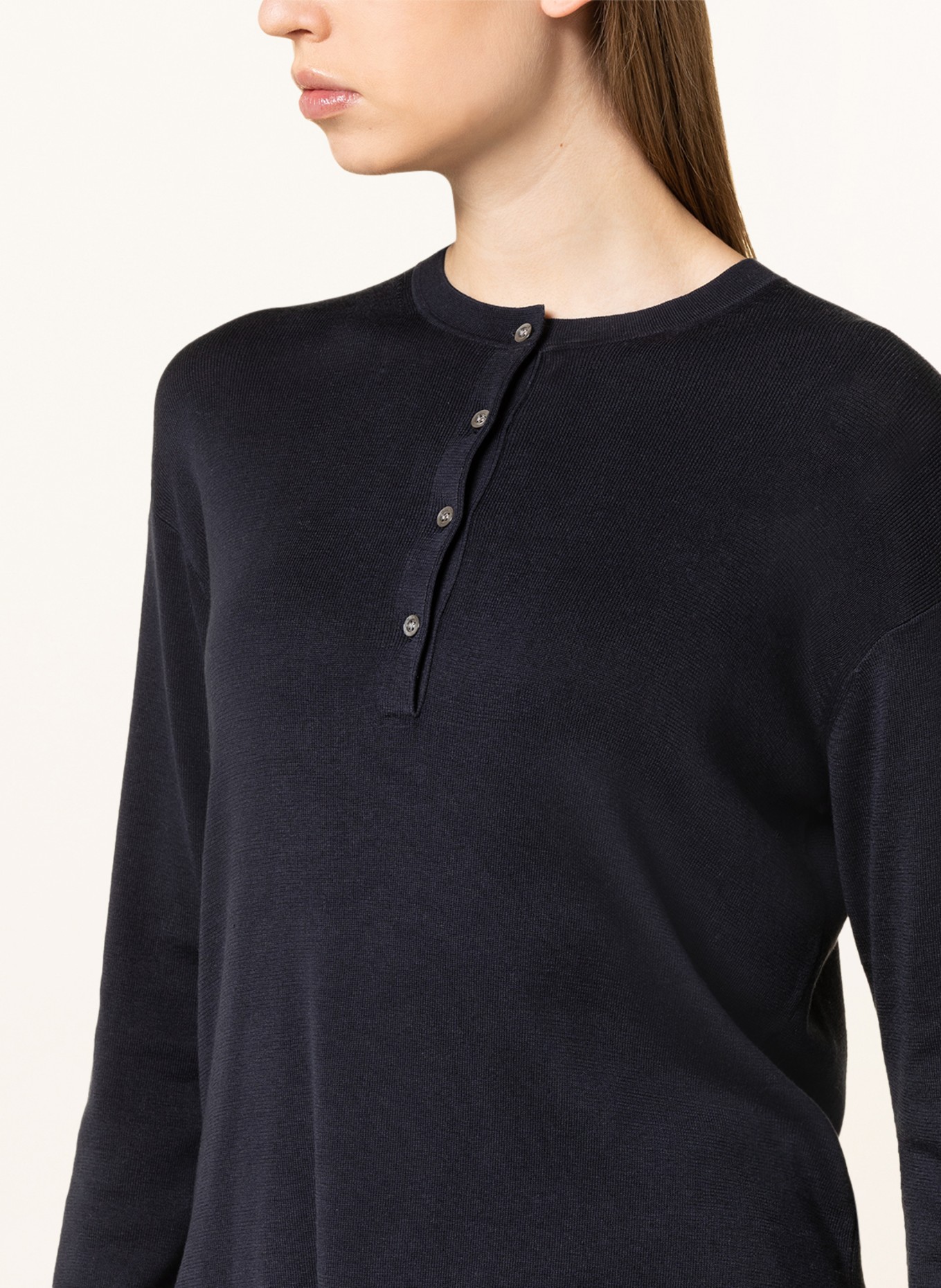 SMINFINITY Sweater with silk, Color: DARK BLUE (Image 4)