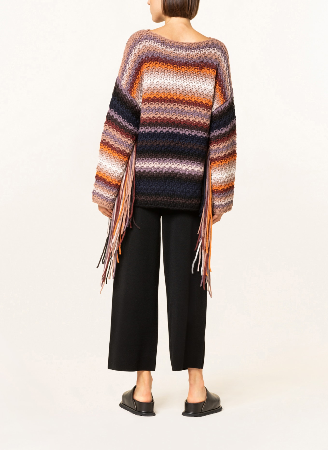 SMINFINITY Cashmere-Pullover, Farbe: HELLLILA/ LILA/ ORANGE (Bild 3)