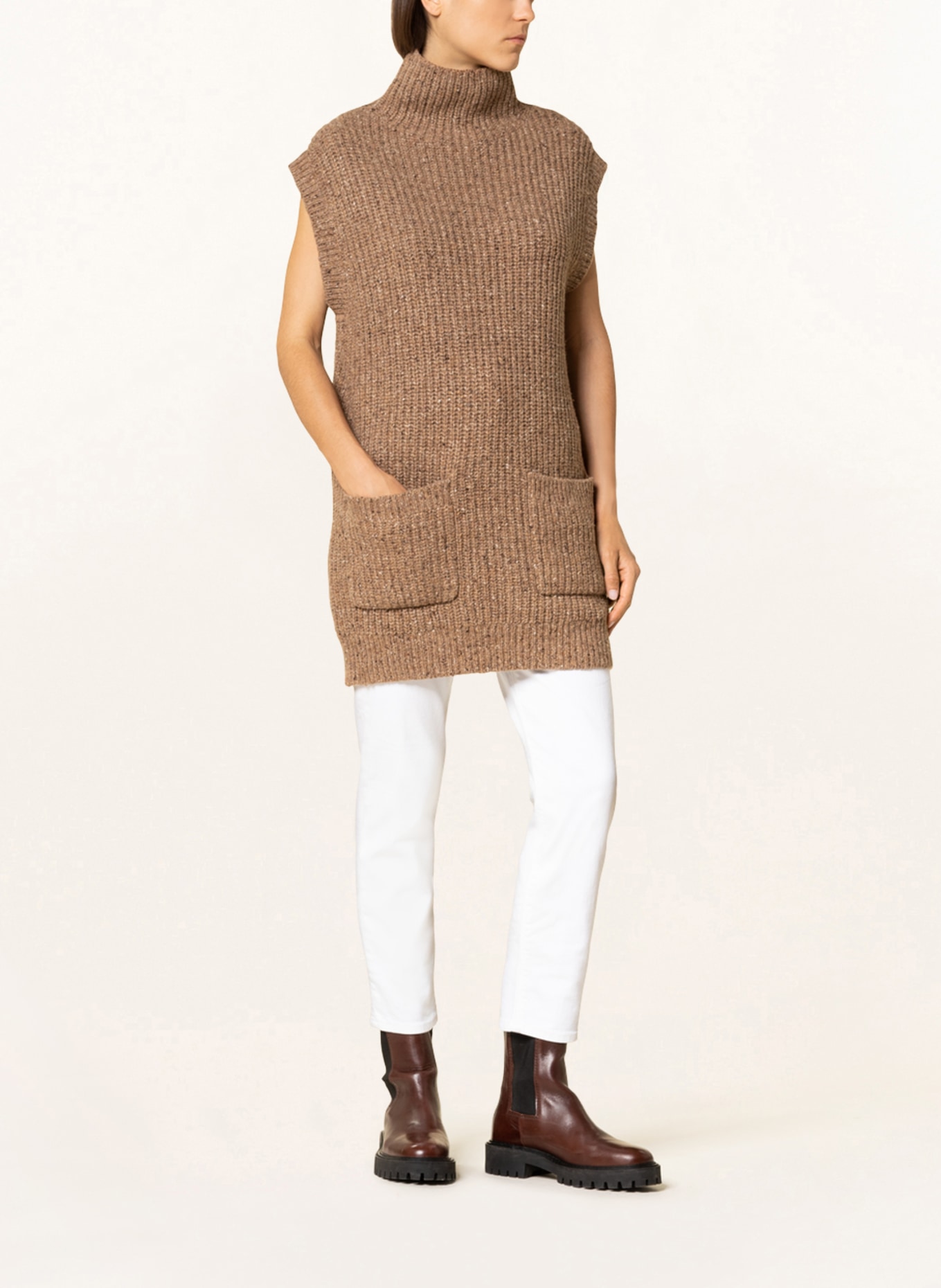 POLO RALPH LAUREN Strickkleid: CAMEL