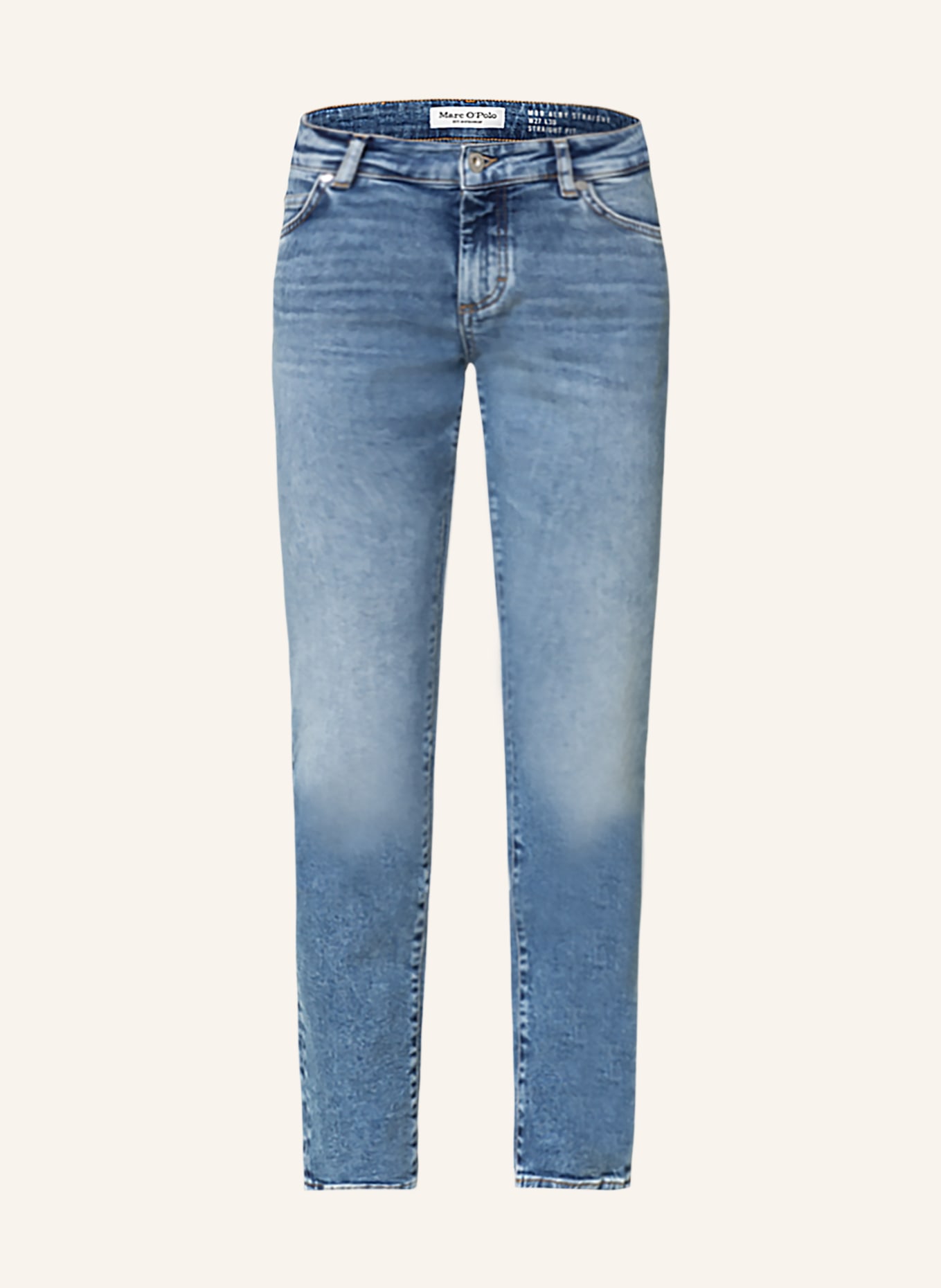 Marc O'Polo Straight Jeans, Farbe: 028 Mid blue stone wash (Bild 1)