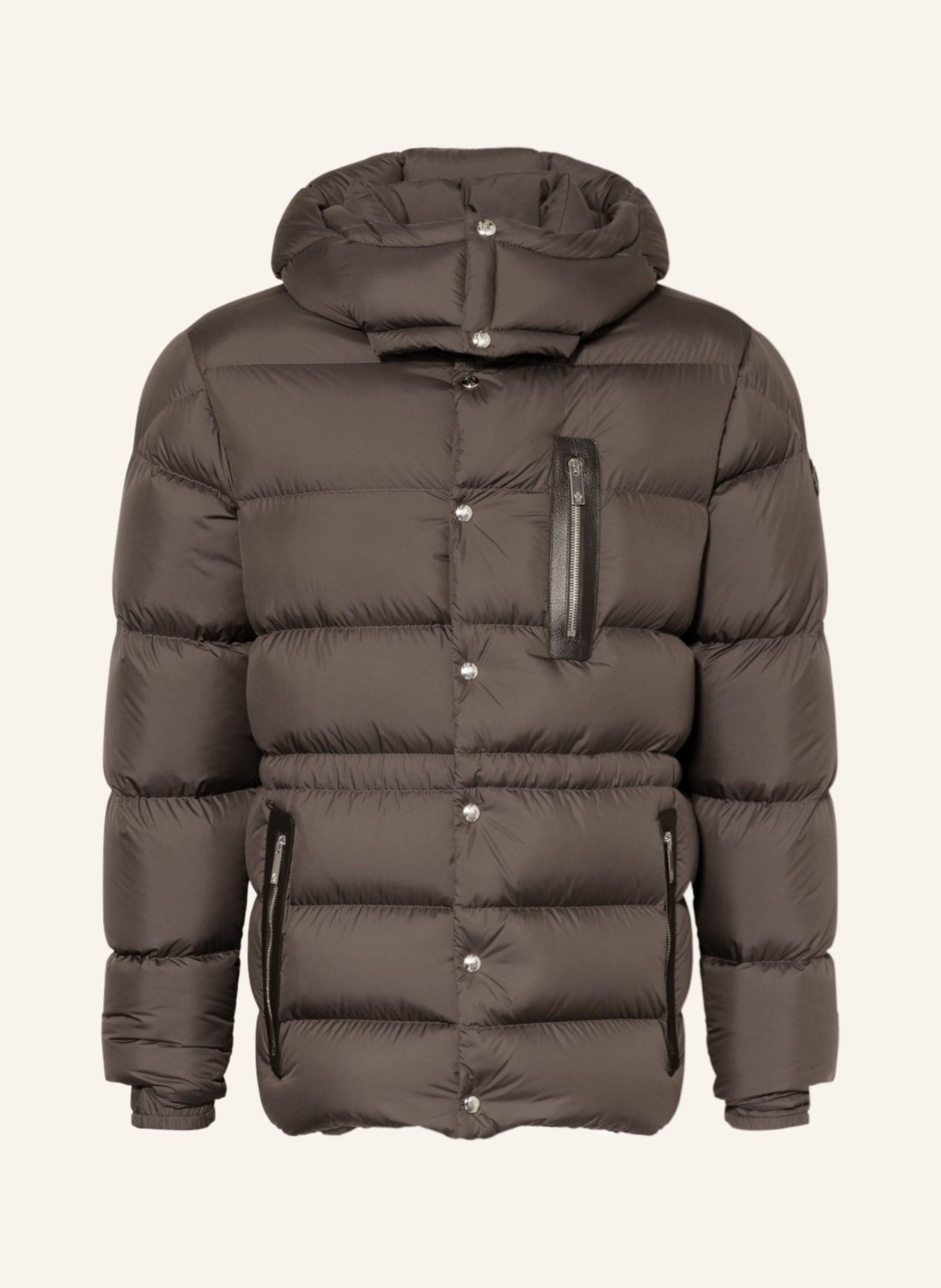 MONCLER Down jacket BAUGES with removable hood, Color: OLIVE (Image 1)