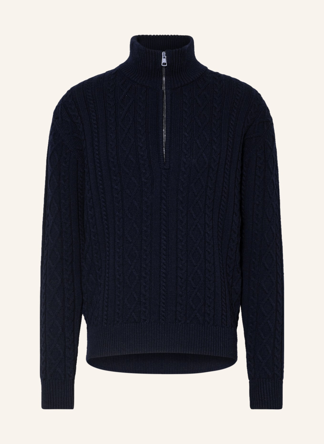 MONCLER Half-zip sweater , Color: DARK BLUE (Image 1)