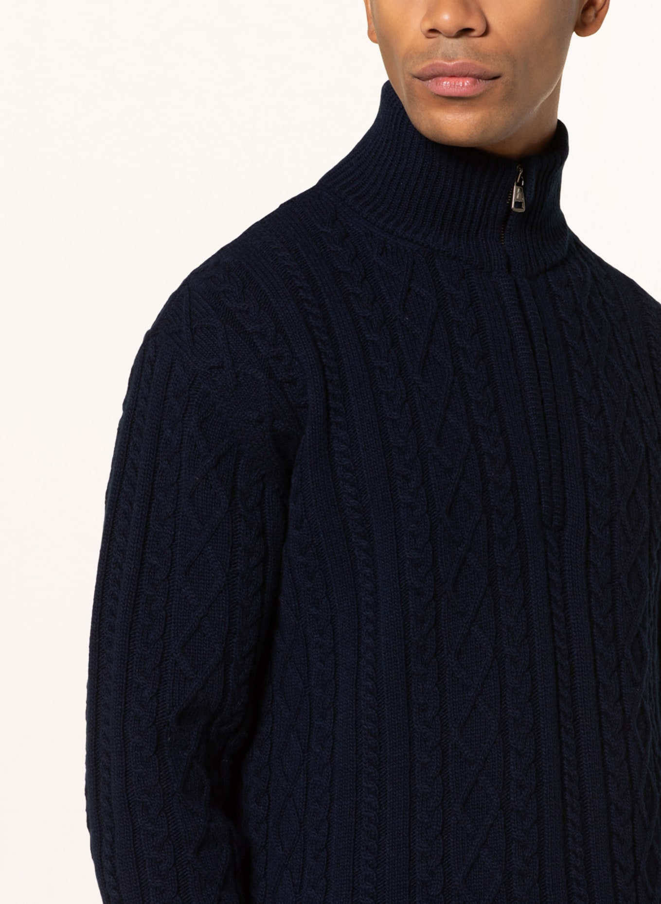 MONCLER Half-zip sweater , Color: DARK BLUE (Image 4)