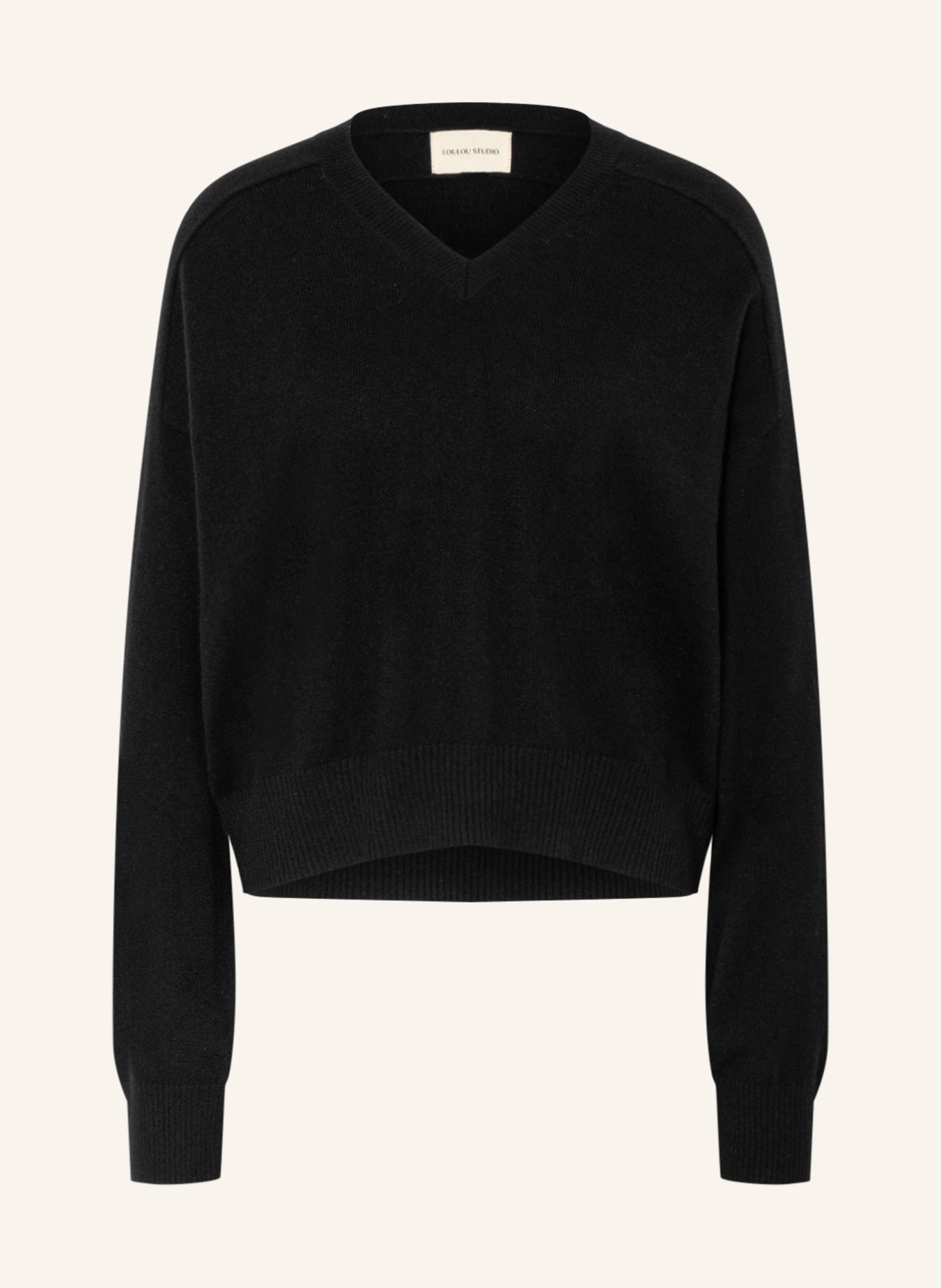 LOULOU STUDIO Cashmere sweater EMSALO, Color: BLACK (Image 1)
