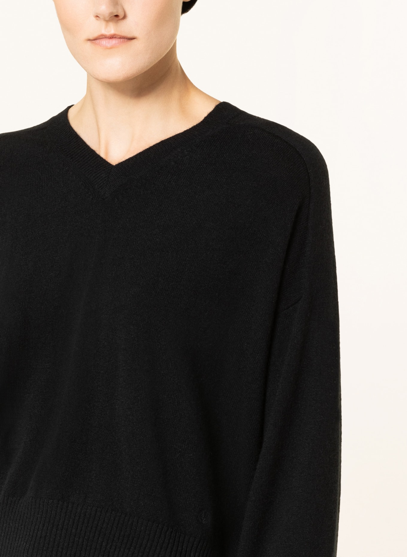 LOULOU STUDIO Cashmere sweater EMSALO, Color: BLACK (Image 4)