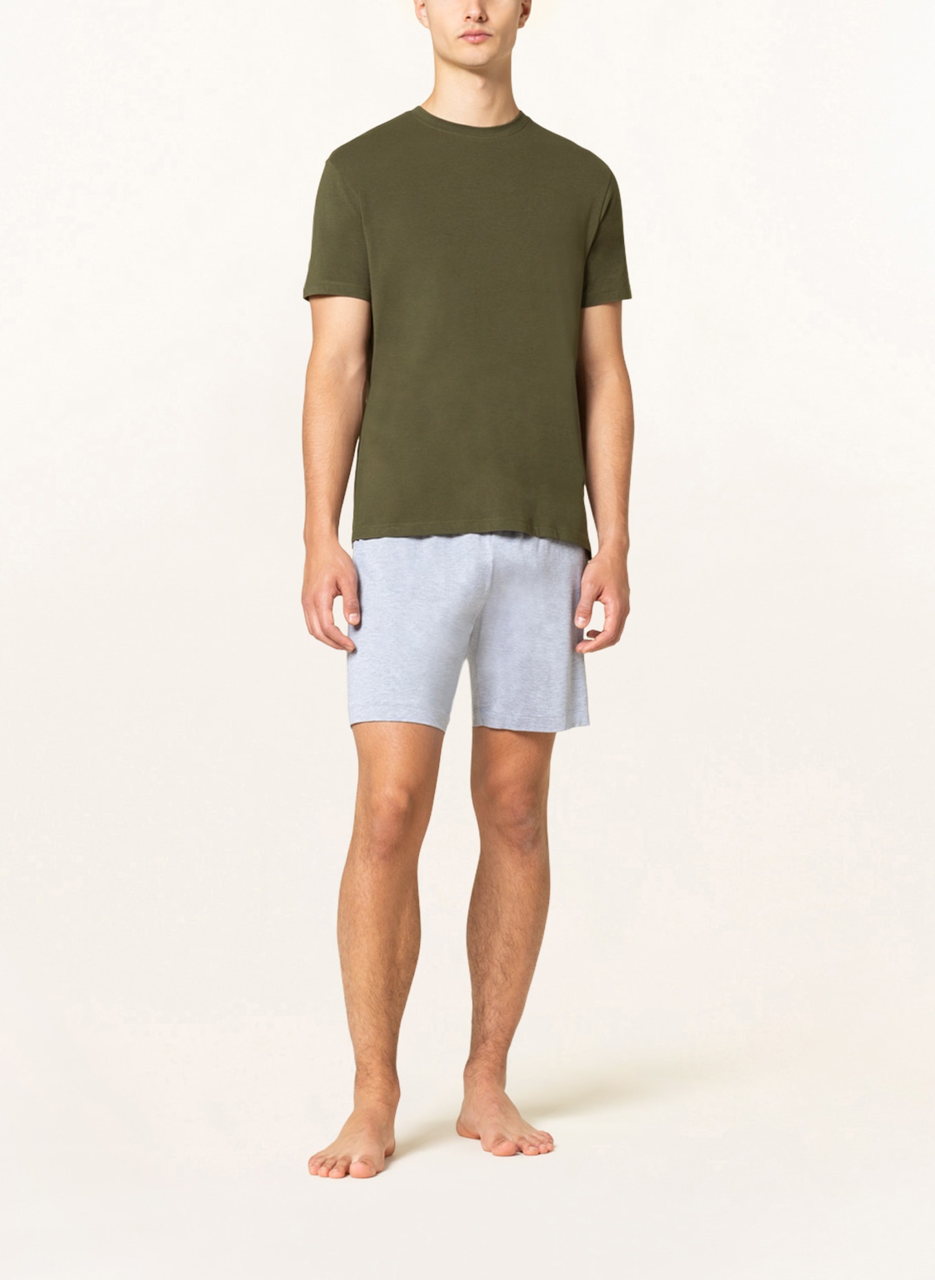mey Schlafshirt Serie RELAX: KHAKI