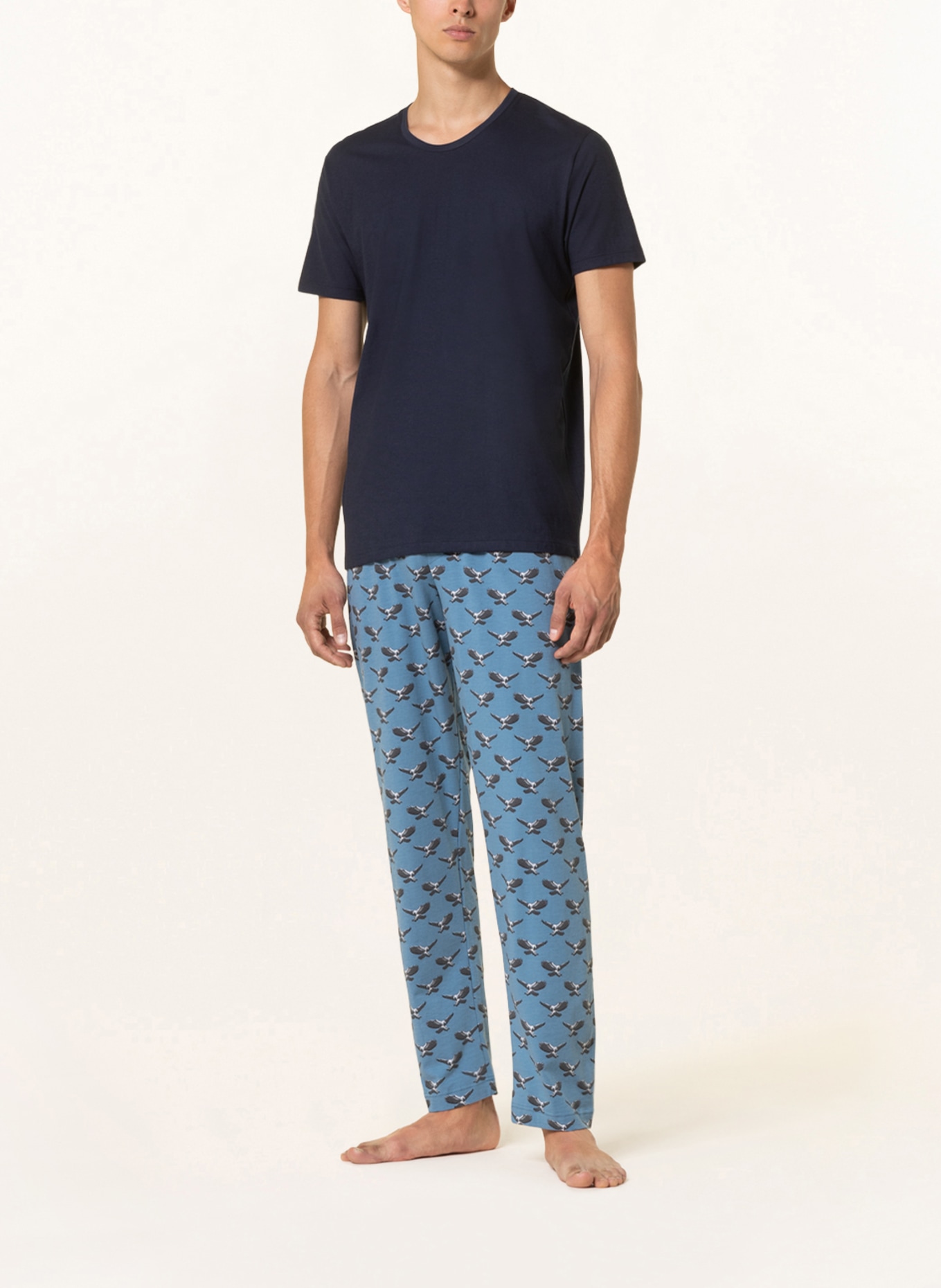 mey Schlafshirt Serie RELAX: DUNKELBLAU
