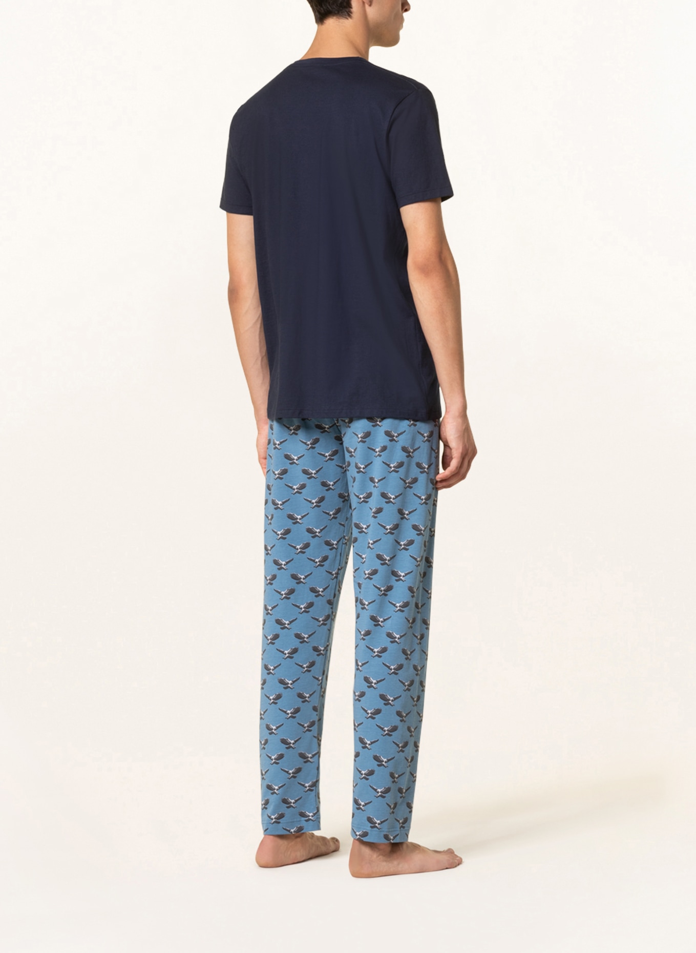mey Schlafshirt Serie RELAX: DUNKELBLAU