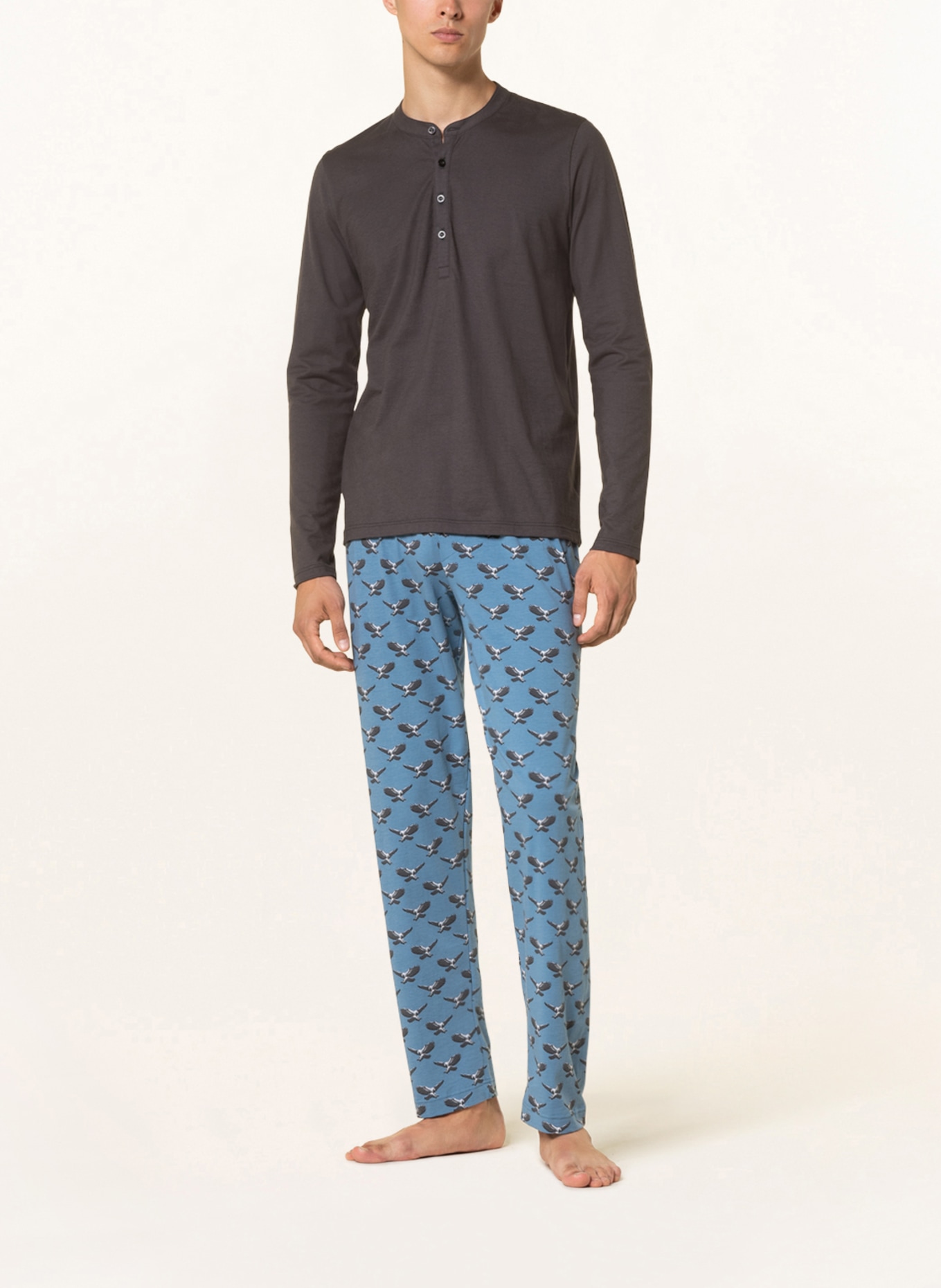 mey Spodnie od piżamy z serii EAGLE, Kolor: NIEBIESKI (Obrazek 2)