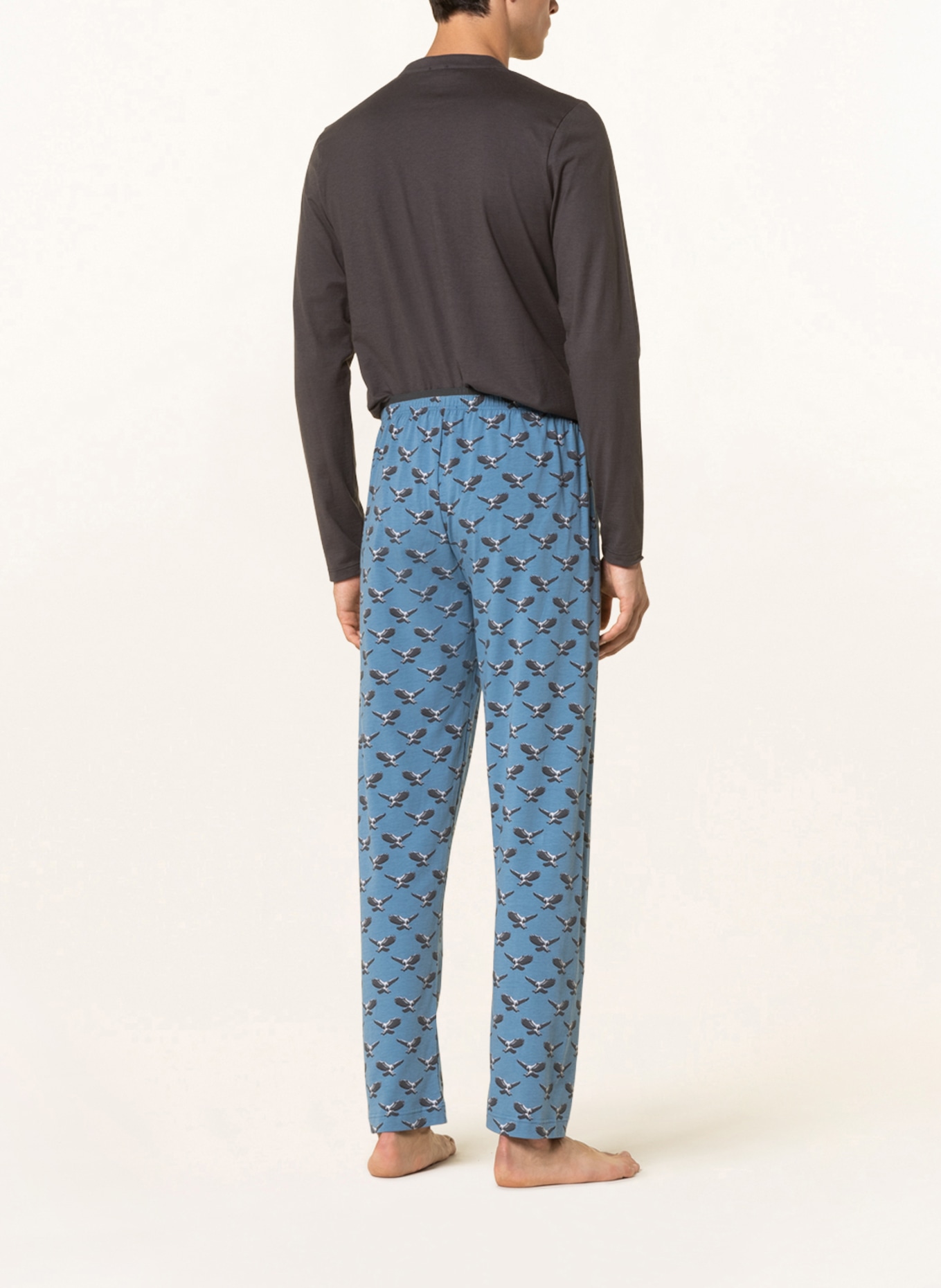 mey Spodnie od piżamy z serii EAGLE, Kolor: NIEBIESKI (Obrazek 3)