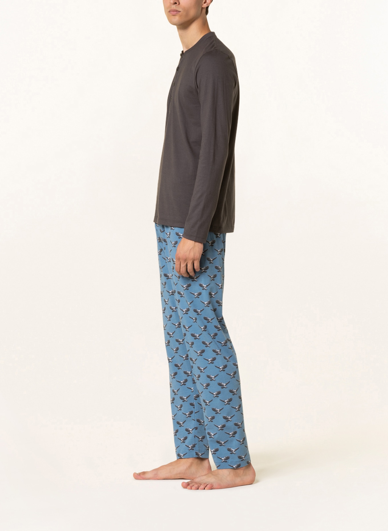 mey Spodnie od piżamy z serii EAGLE, Kolor: NIEBIESKI (Obrazek 4)