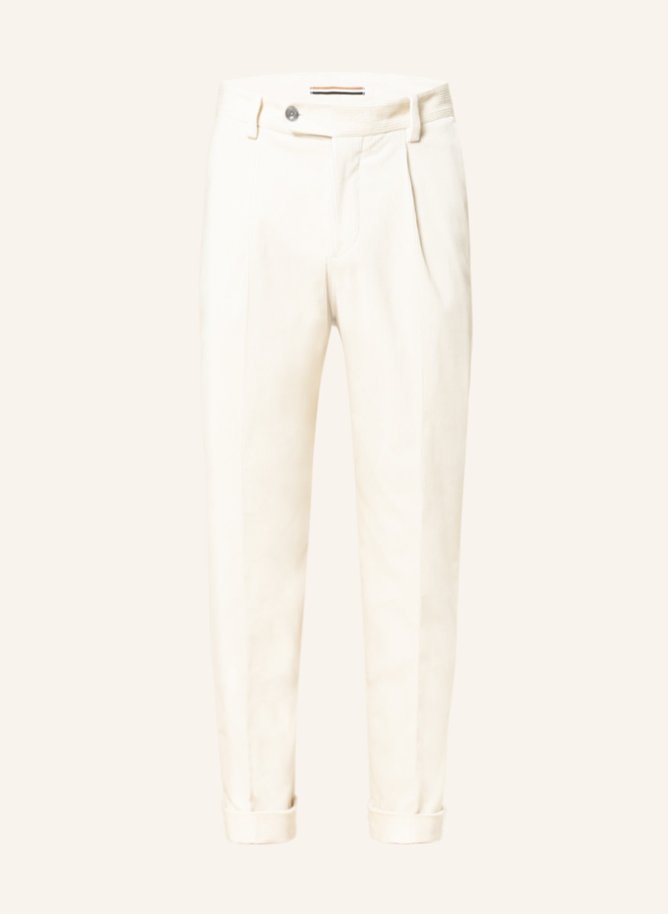 BOSS Corduroy trousers PERIN Relaxed fit , Color: WHITE (Image 1)