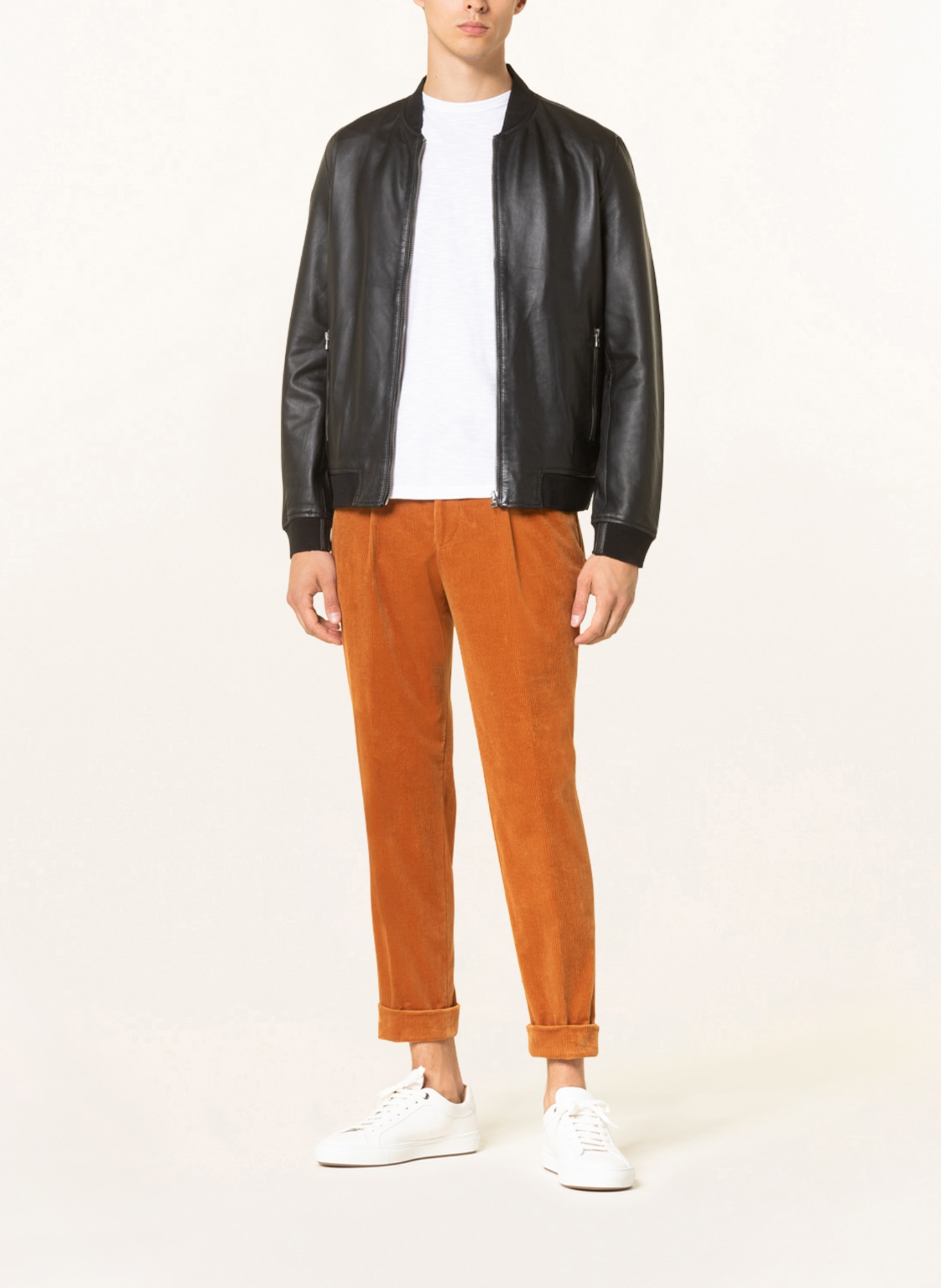 Boss corduroy trousers clearance