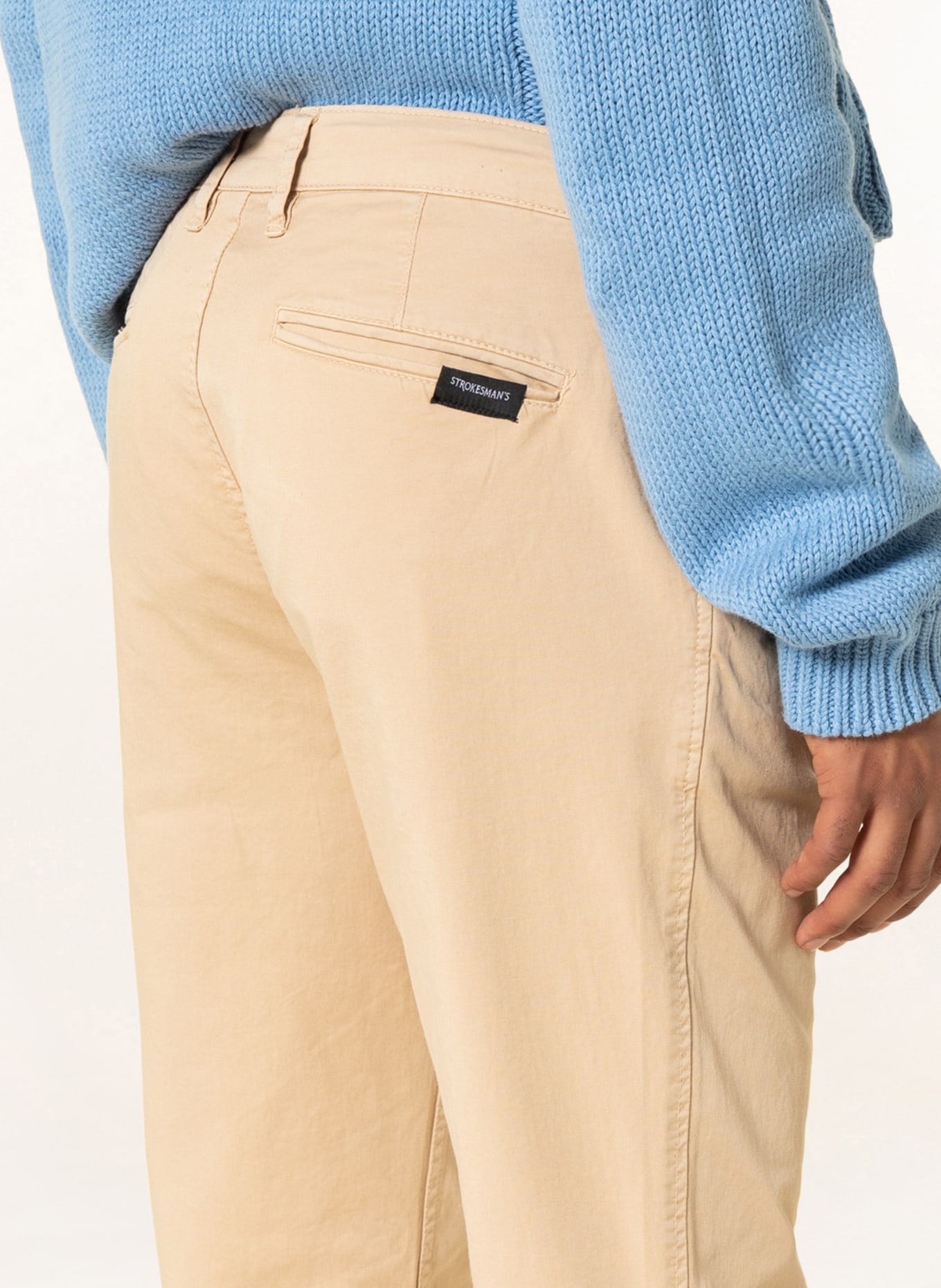 STROKESMAN'S Chino Slim Fit, Farbe: BEIGE (Bild 5)