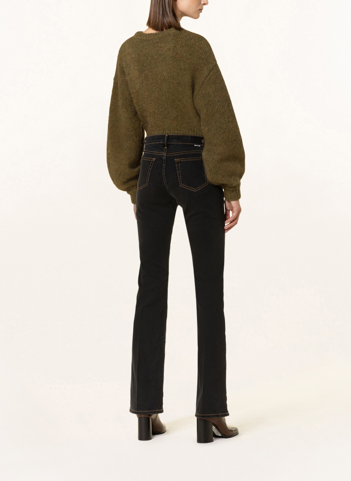 THE.NIM STANDARD Bootcut jeans TRACY, Color: W647-BBK Anthrazit (Image 3)