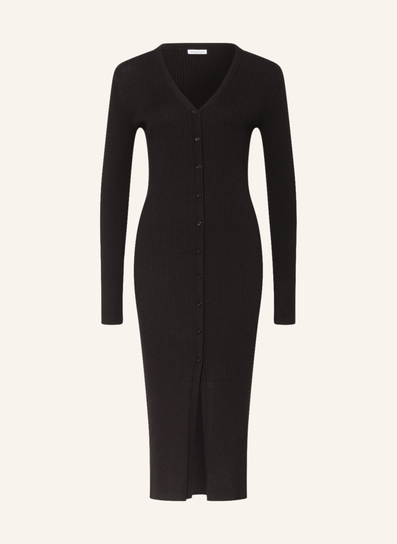 MRS & HUGS Knit dress , Color: BLACK (Image 1)