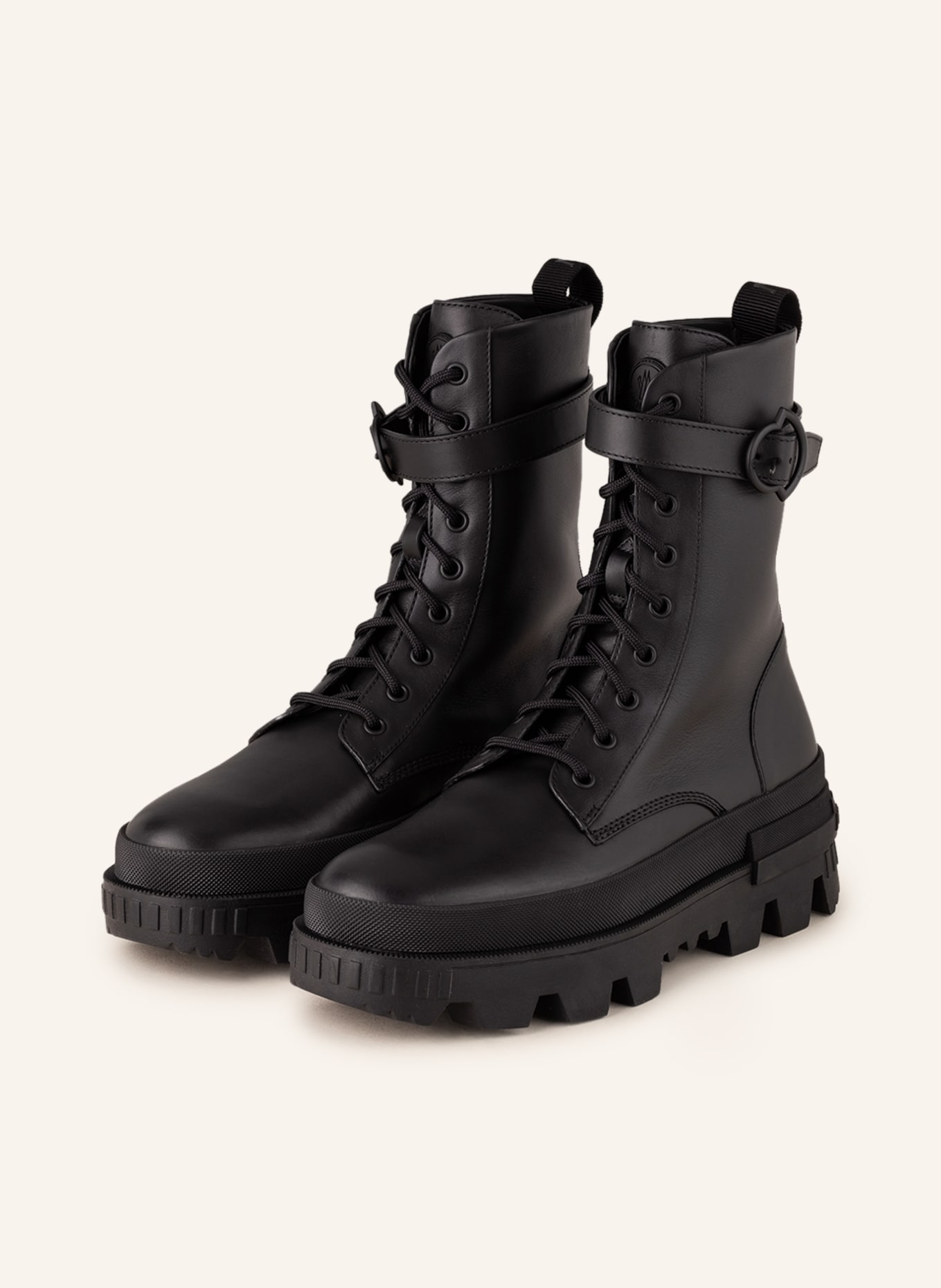 MONCLER Lace-up boots CARINNE, Color: BLACK (Image 1)
