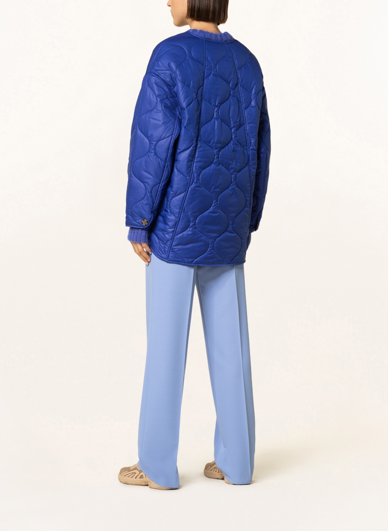 MRS & HUGS Quilted jacket, Color: BLUE (Image 3)