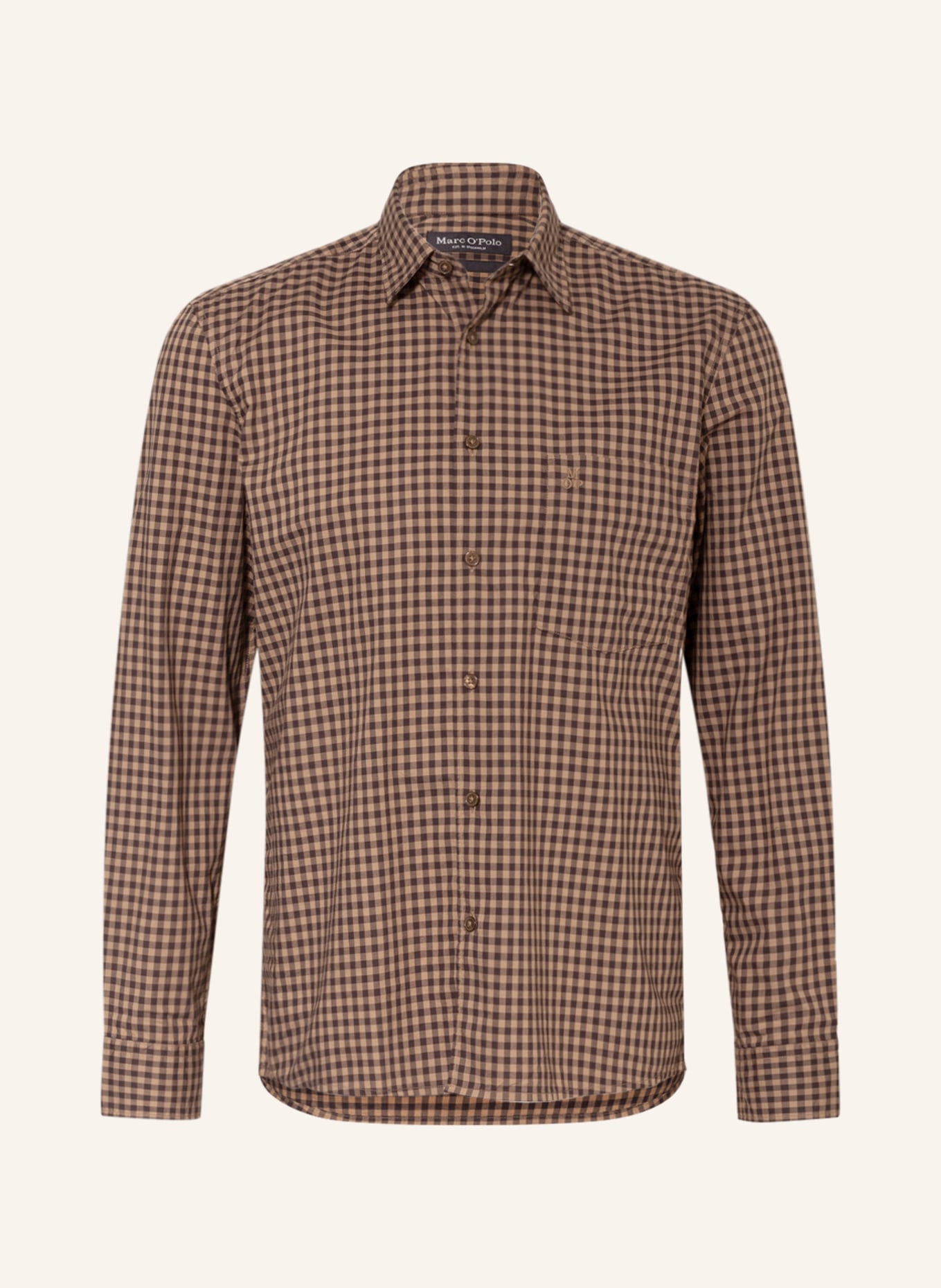 Marc O'Polo Shirt regular fit , Color: BROWN/ LIGHT BROWN (Image 1)
