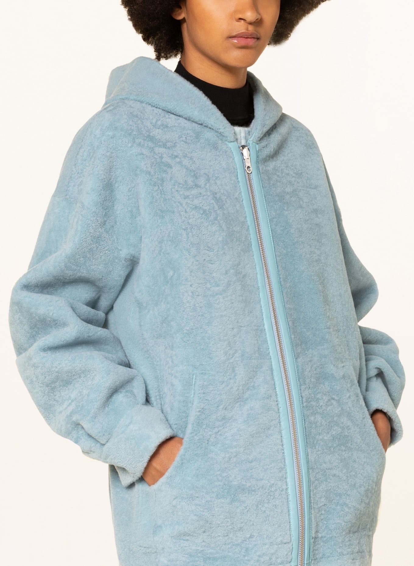 ARMA Reversible real fur coat MARIEN , Color: LIGHT BLUE (Image 6)