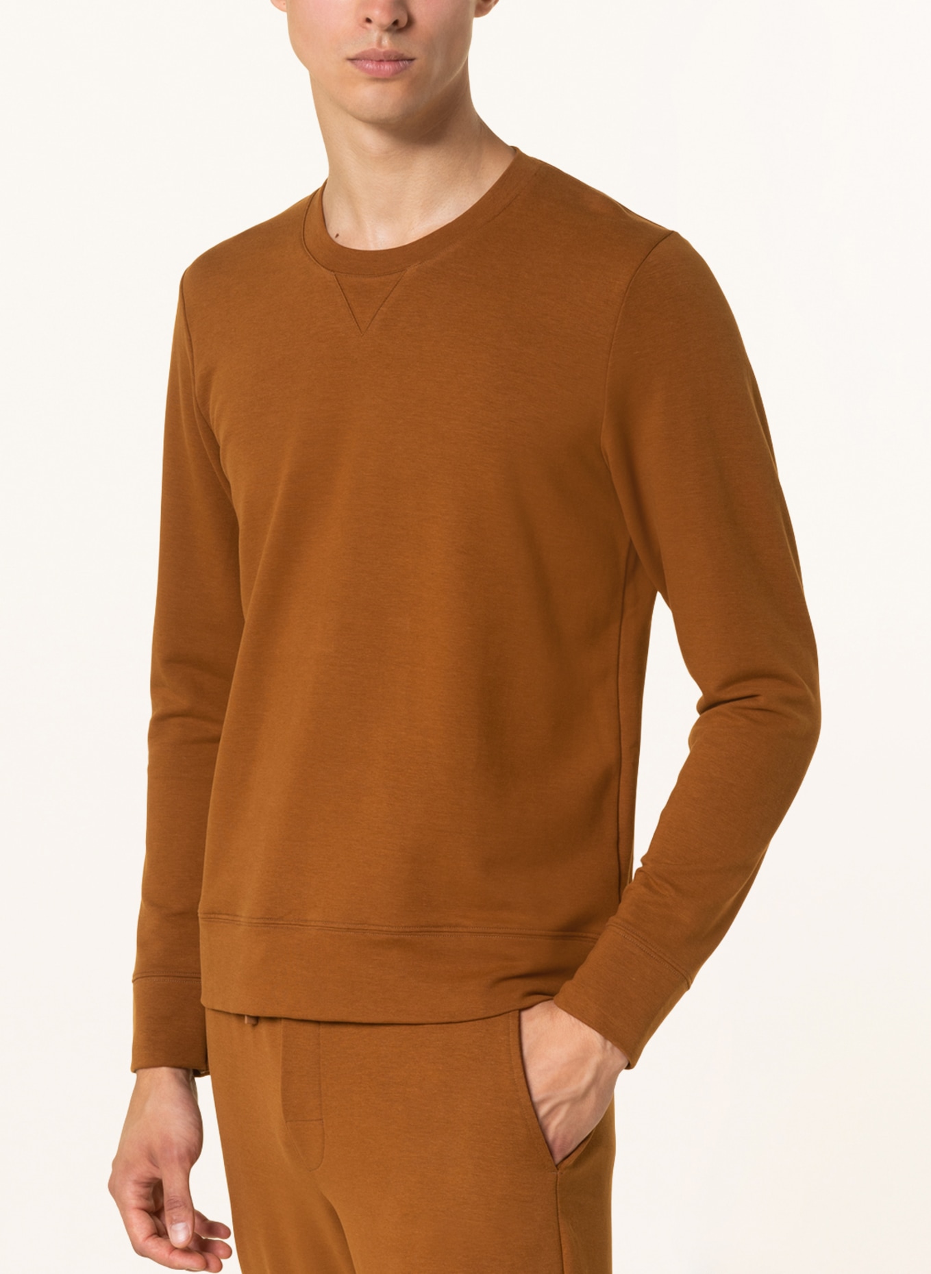 mey Lounge-Sweatshirt Serie ENJOY , Farbe: COGNAC (Bild 4)
