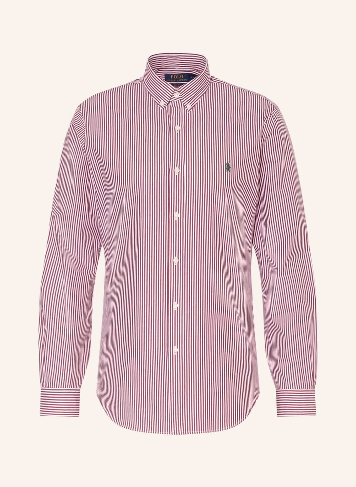 POLO RALPH LAUREN Hemd Slim Fit, Farbe: DUNKELROT/ WEISS(Bild null)