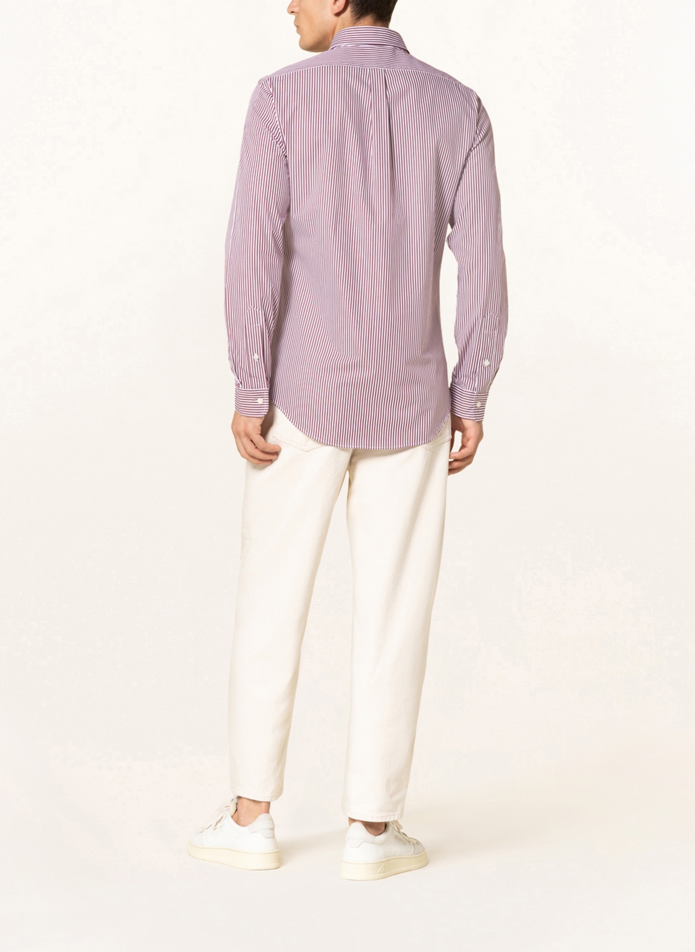 POLO RALPH LAUREN Hemd Slim Fit, Farbe: DUNKELROT/ WEISS (Bild 3)
