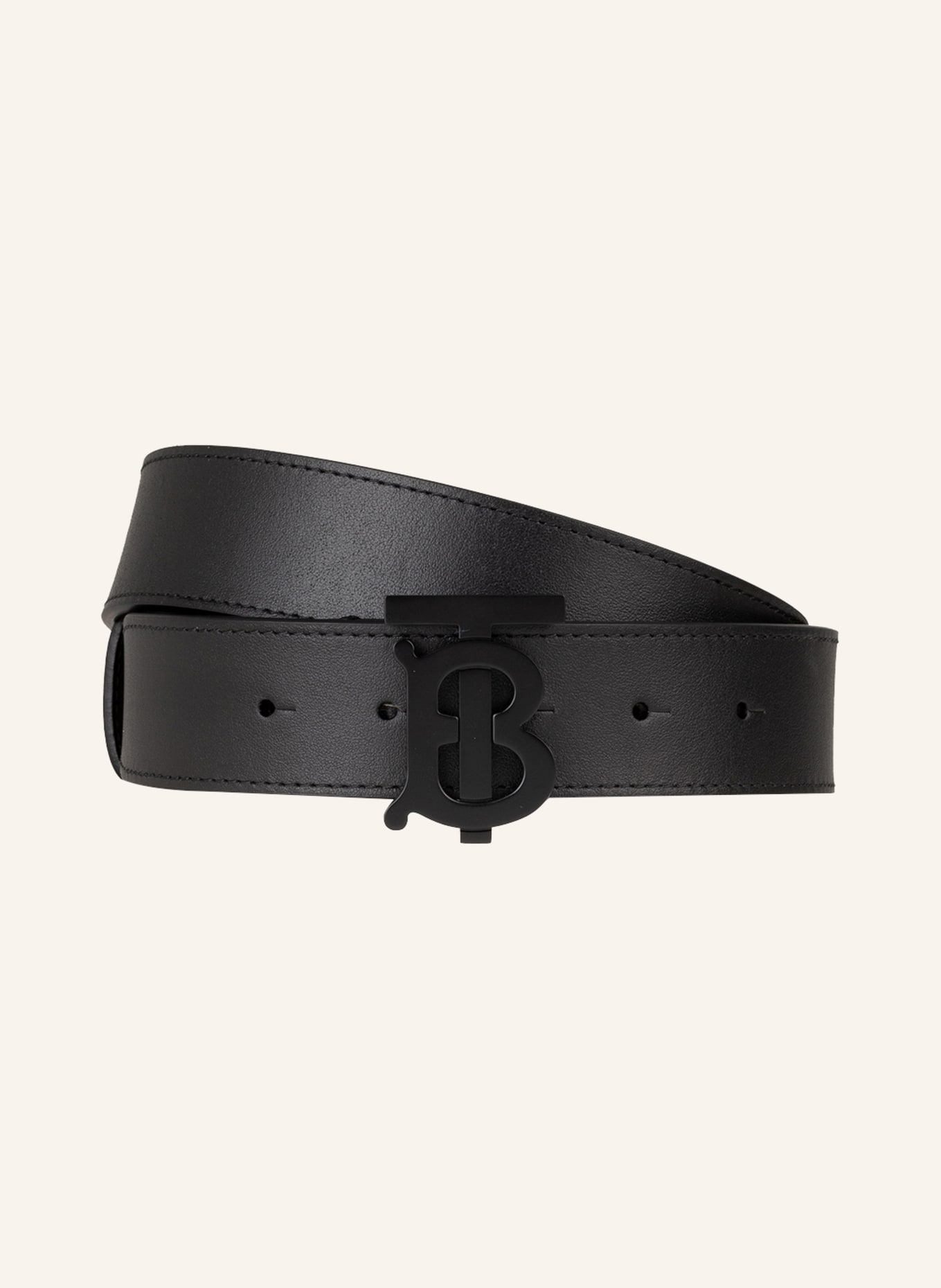 BURBERRY Leather belt, Color: BLACK (Image 1)