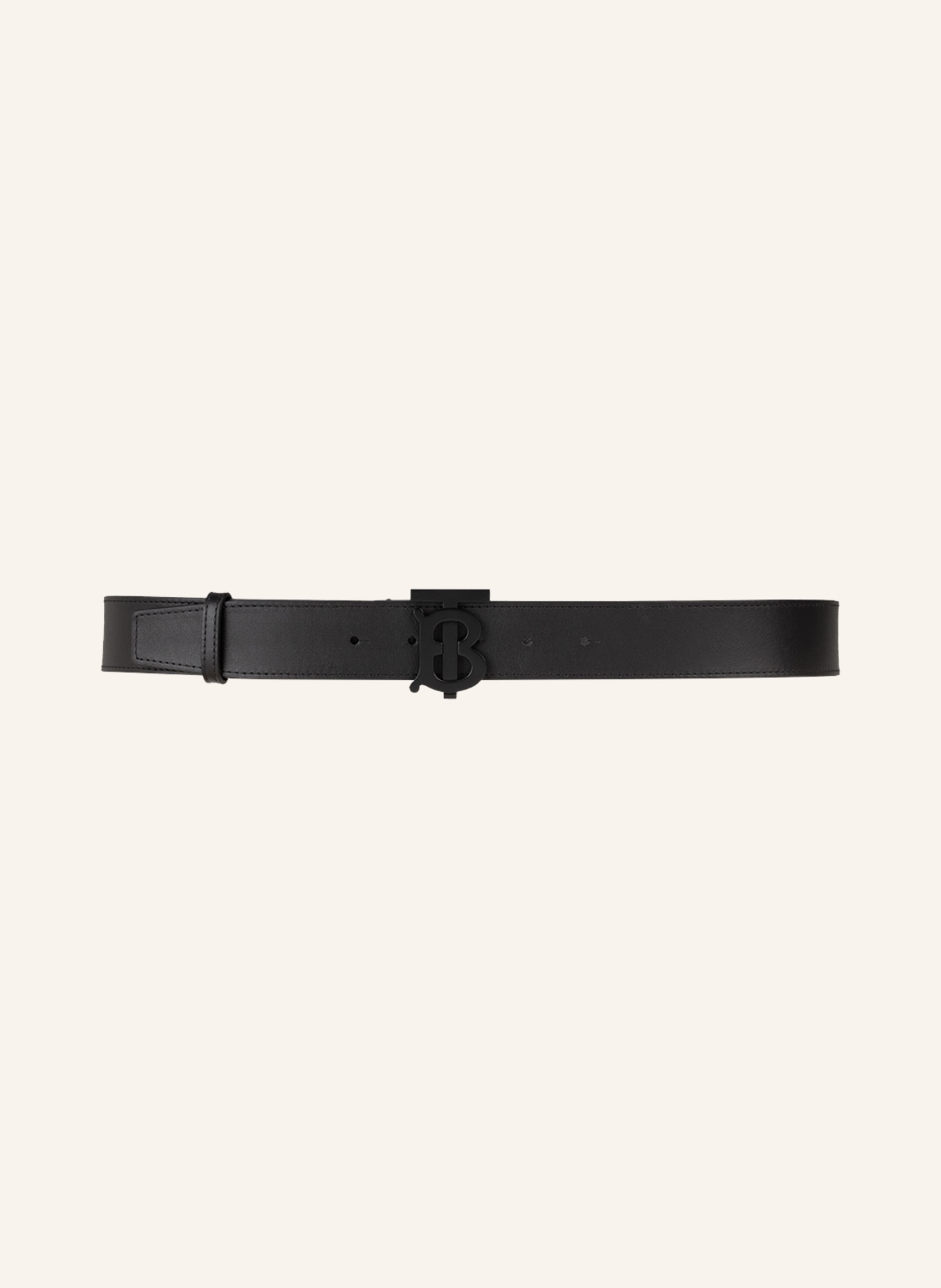 BURBERRY Leather belt, Color: BLACK (Image 2)