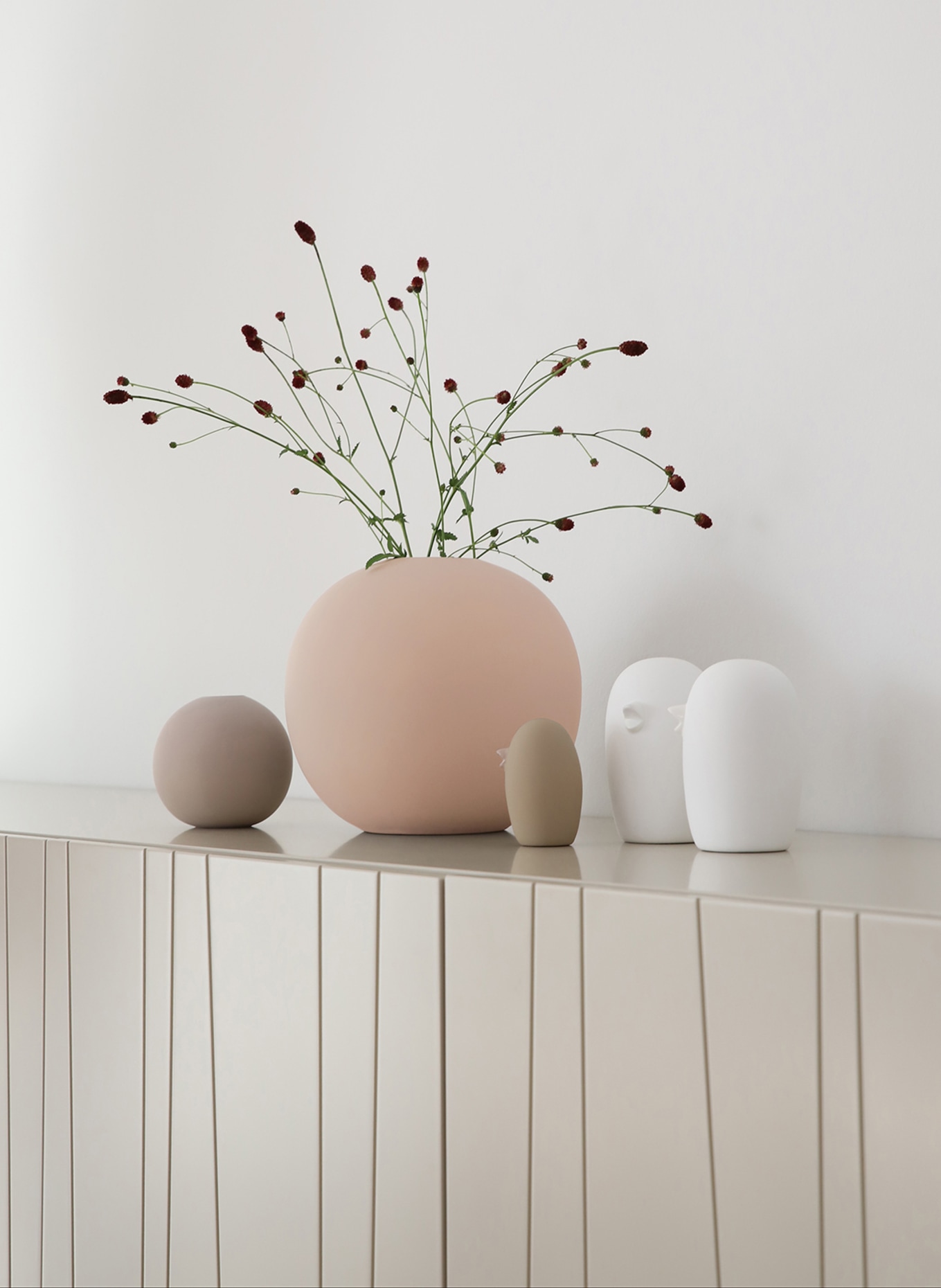 COOEE Design Vase BALL, Farbe: HELLROSA (Bild 2)